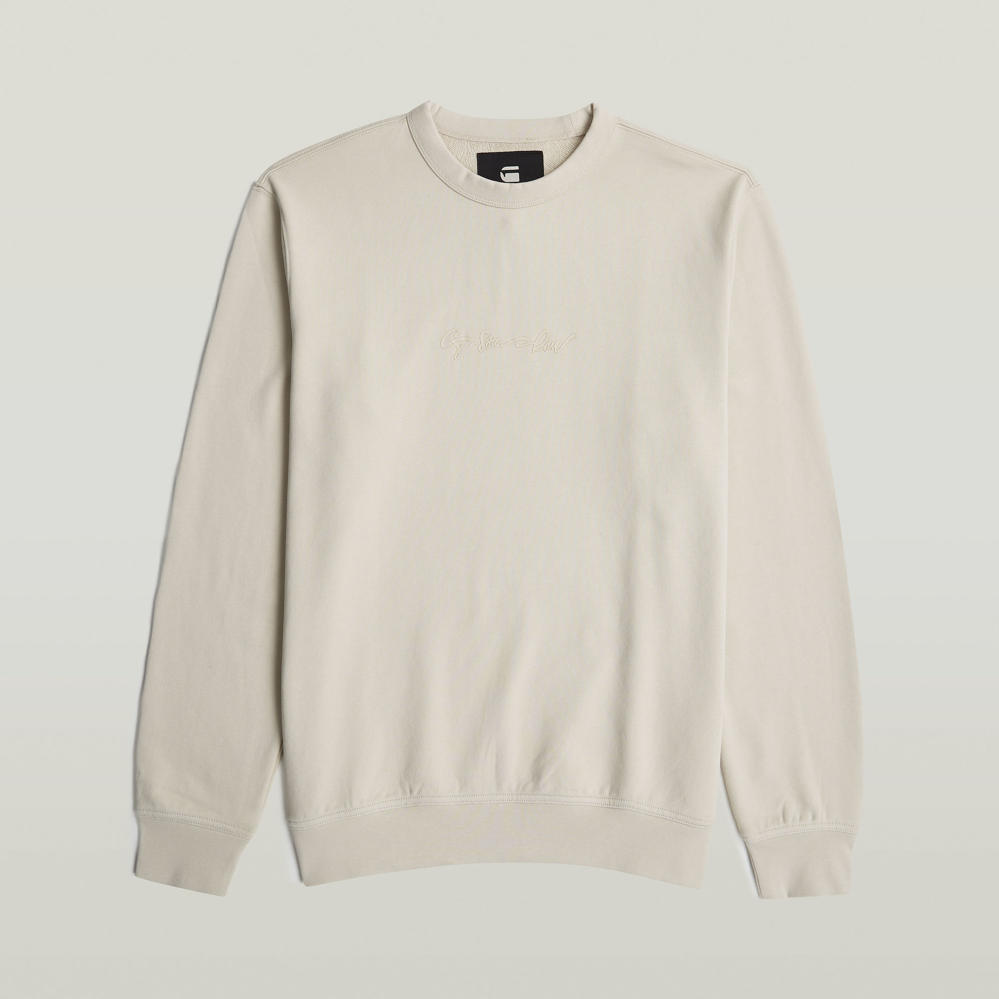 G-Star RAW G-Script Logo Sweater Wit Heren