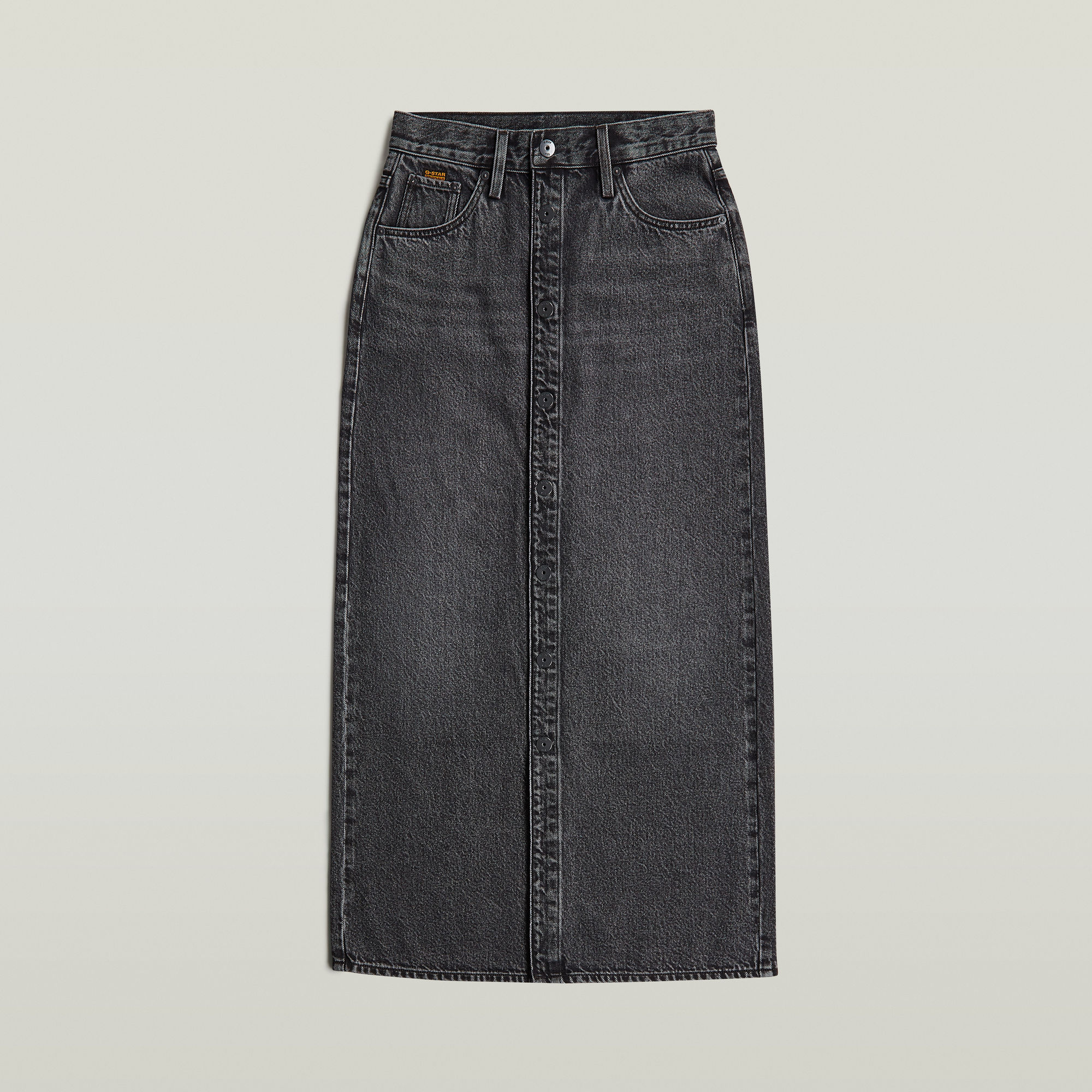 G-Star RAW Viktoria Snaps Lange Rok Grijs Dames
