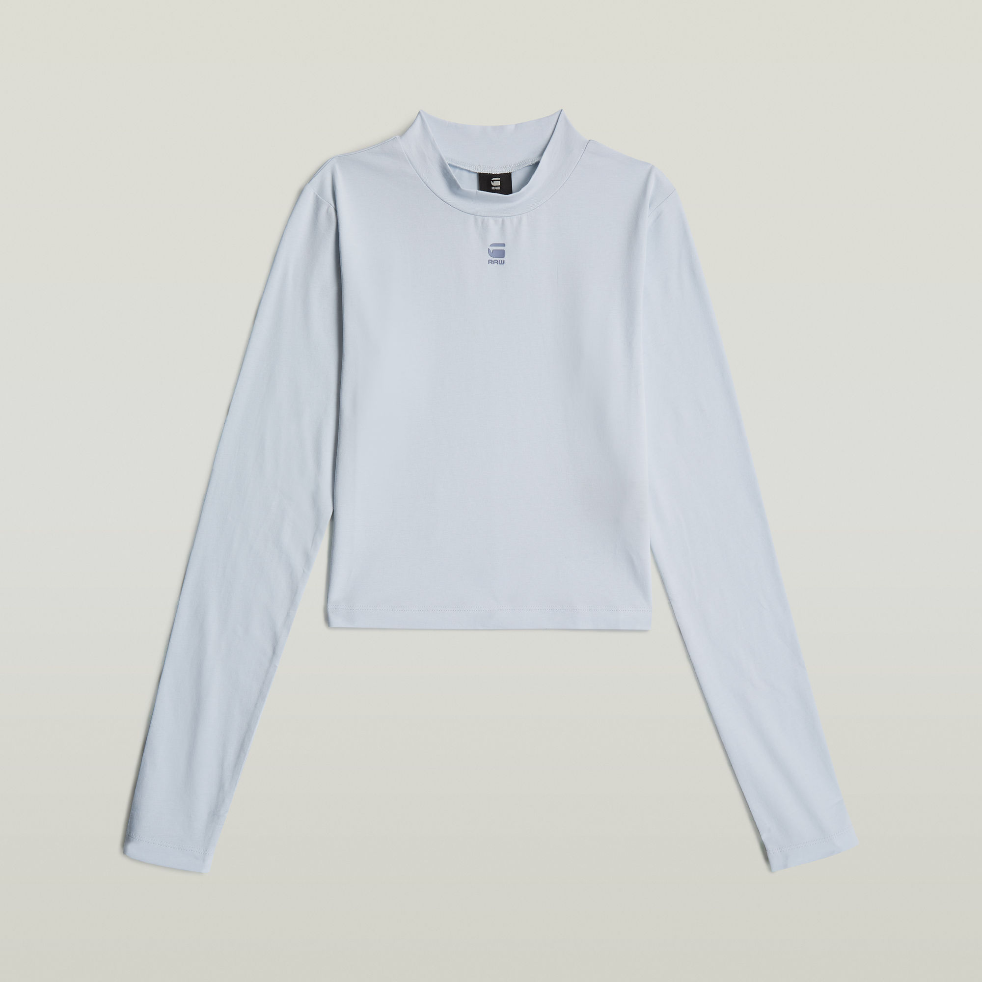 G-Star RAW Mock Slim Korte Top Lichtblauw Dames