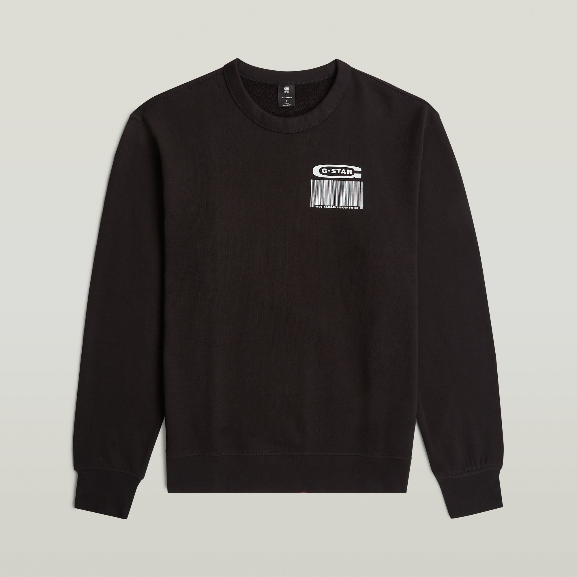 G-Star RAW Substance Back Graphic Relaxed Sweater Zwart Heren