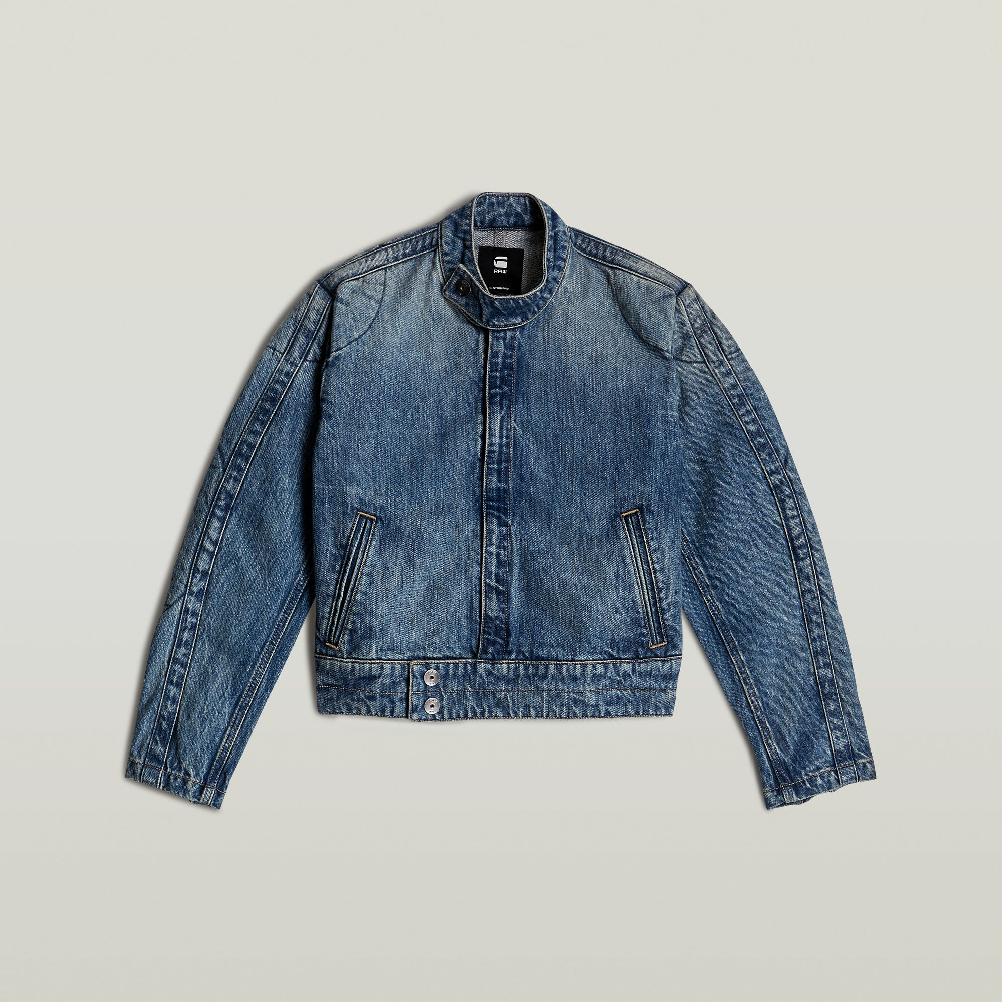 G-Star RAW Short Moto Jack Midden blauw Dames