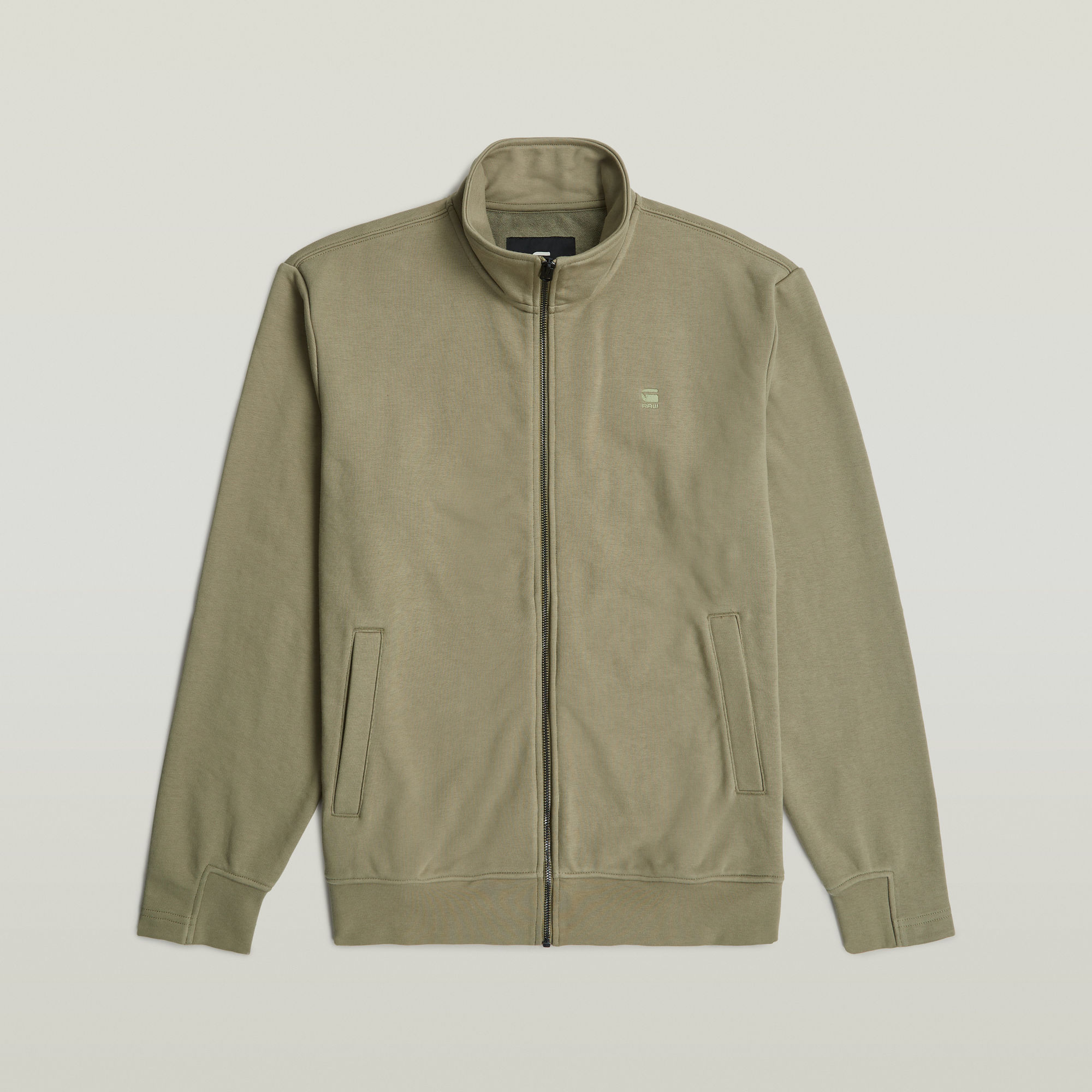 G-Star RAW Nifous Sweater Met Rits Groen Heren