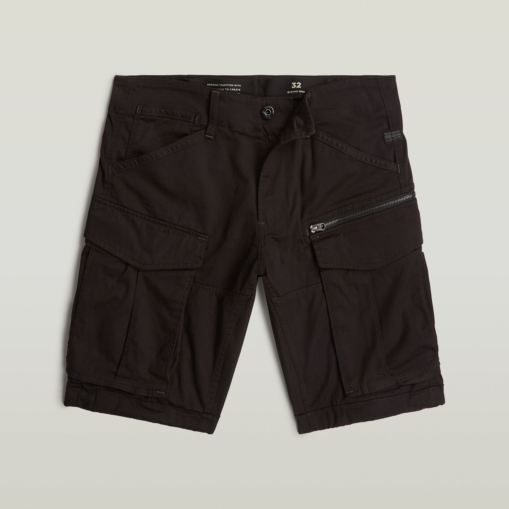 G-Star RAW Rovic Zip Regular Short Zwart Heren