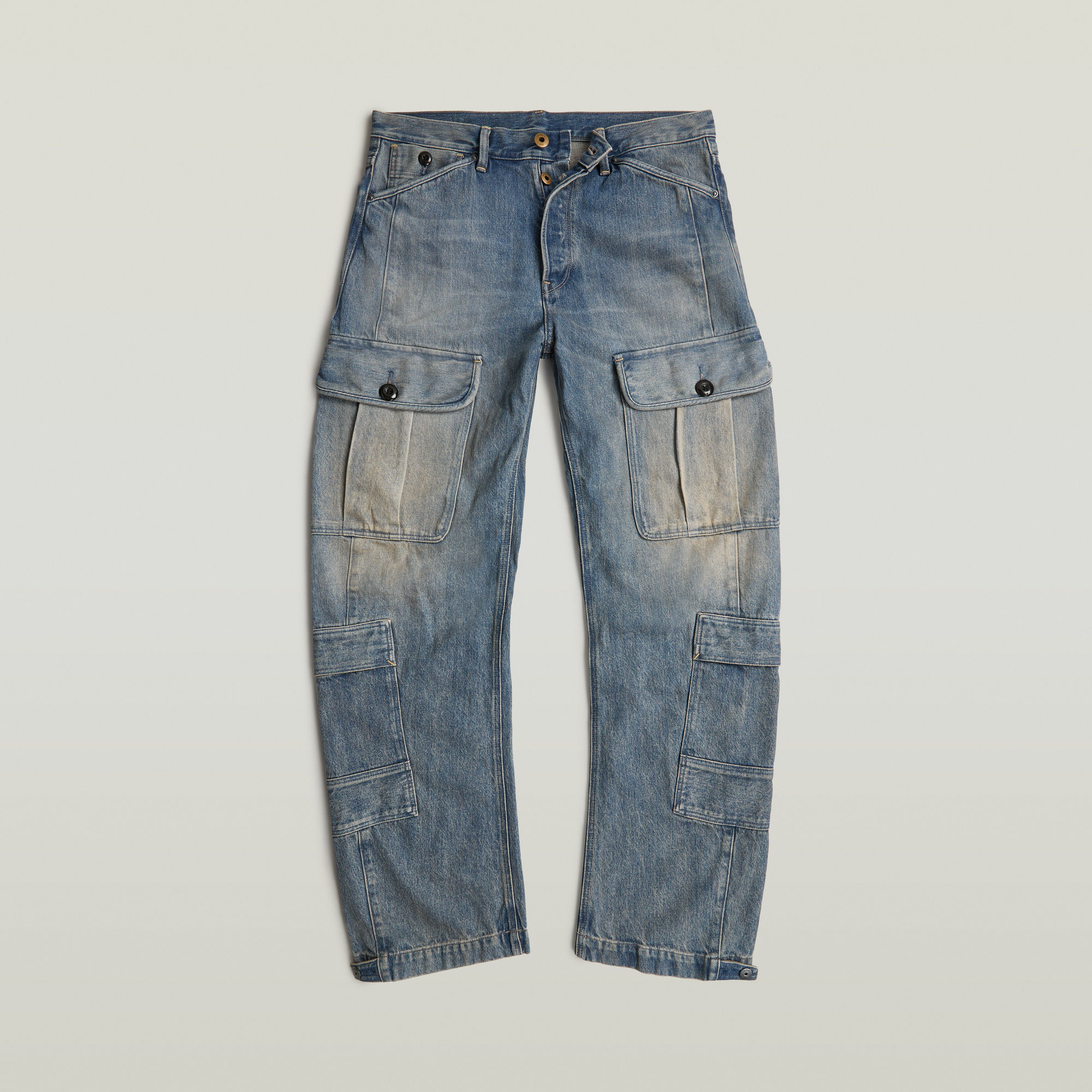 G-Star RAW Bend 3D Cargo Loose Jeans Lichtblauw Heren