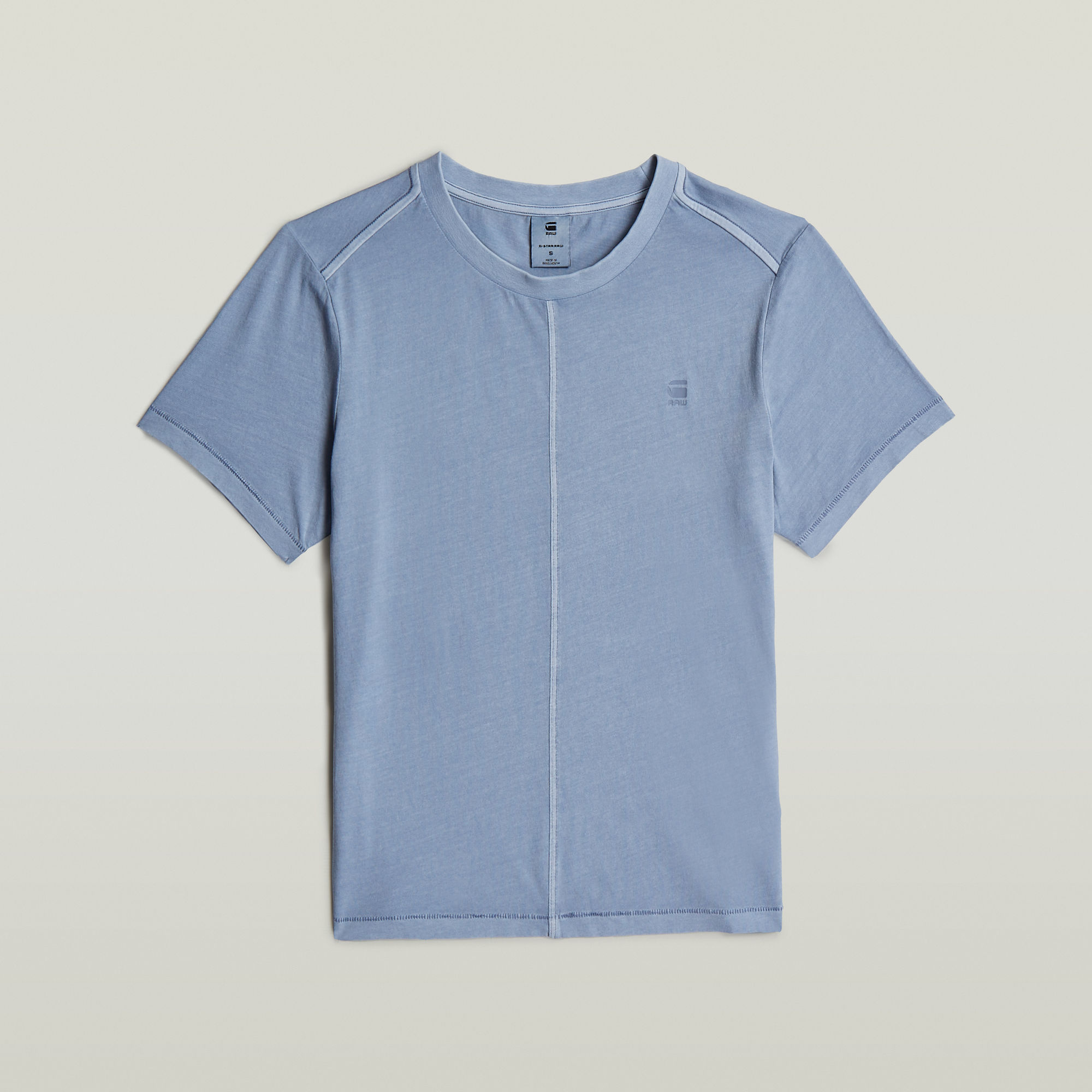 G-Star RAW Overdyed Front Seam Top Lichtblauw Dames