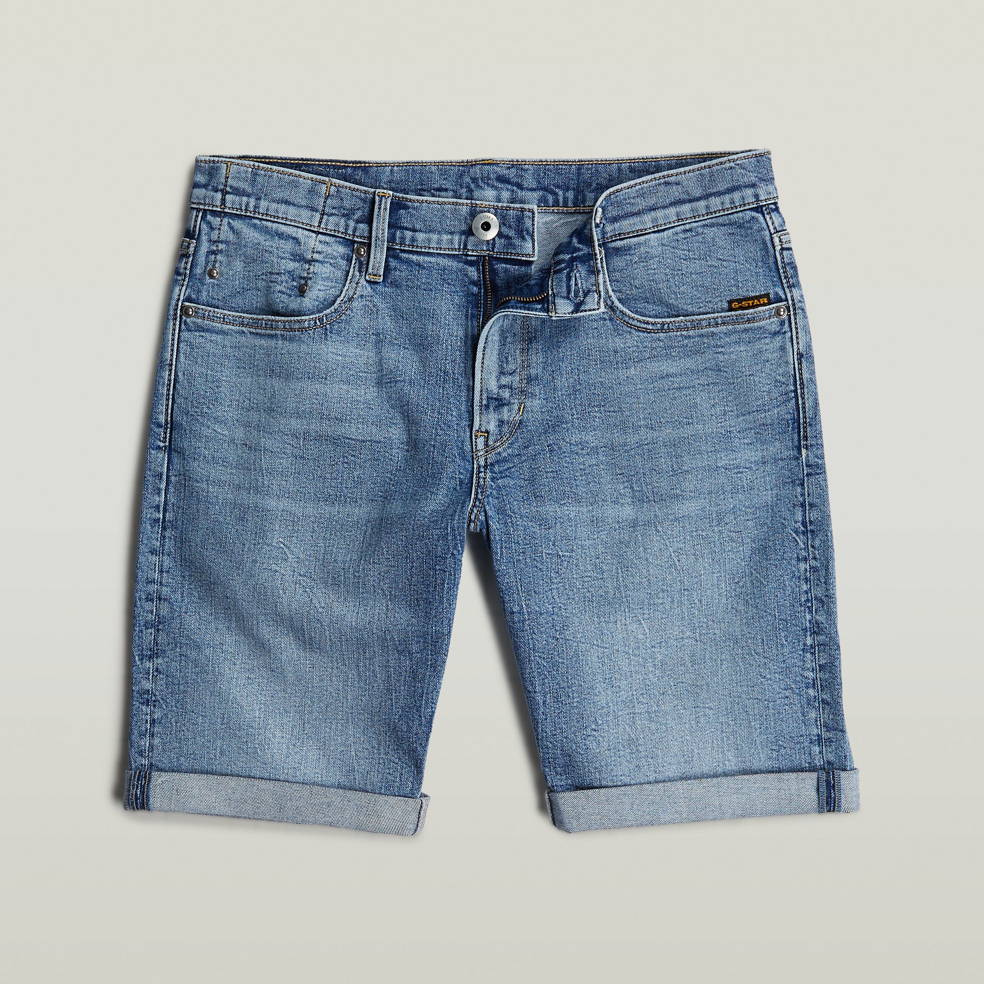 G-Star RAW Mosa Denim Short Midden blauw Heren