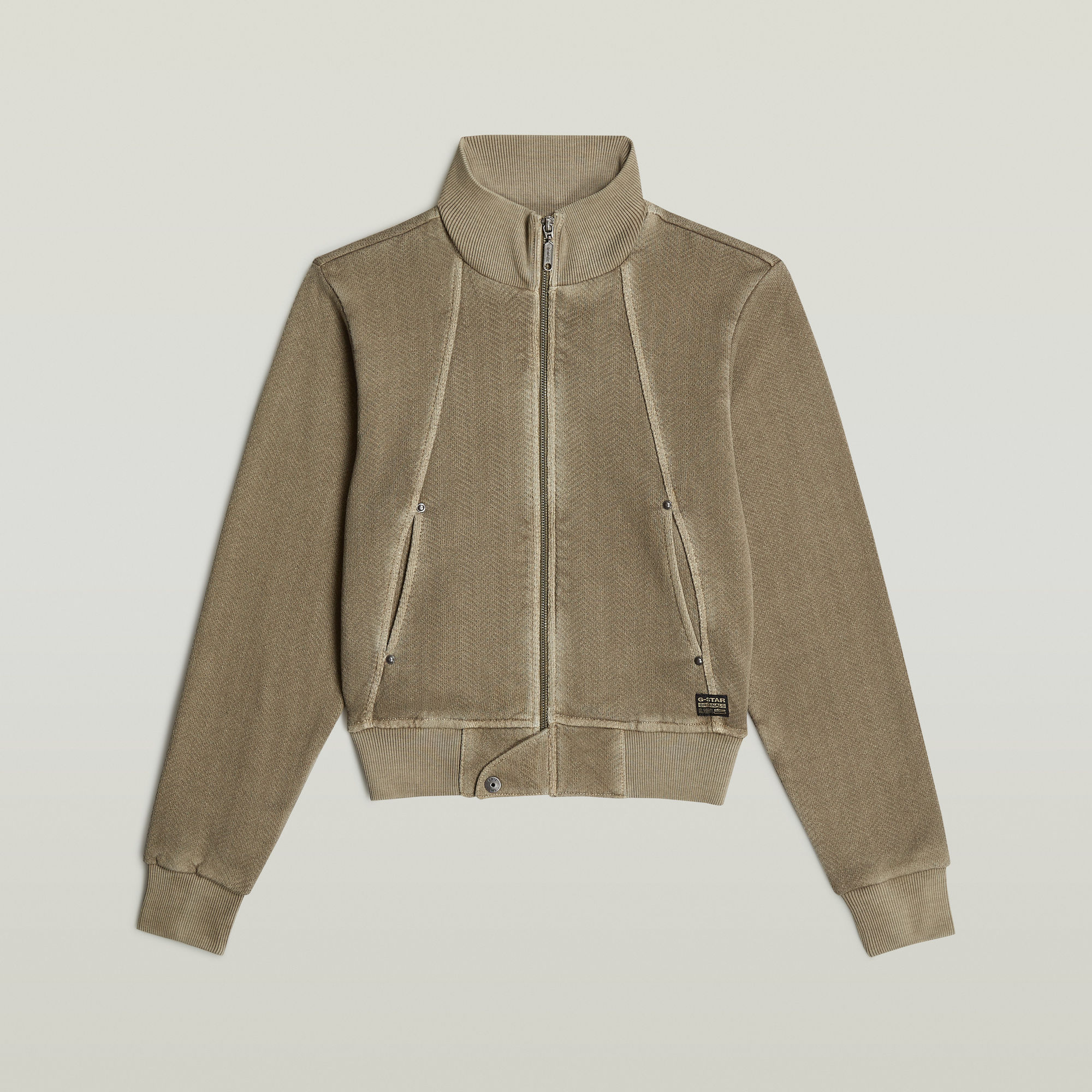 G-Star RAW Overdyed Slim Track Sweater Jack Groen Dames