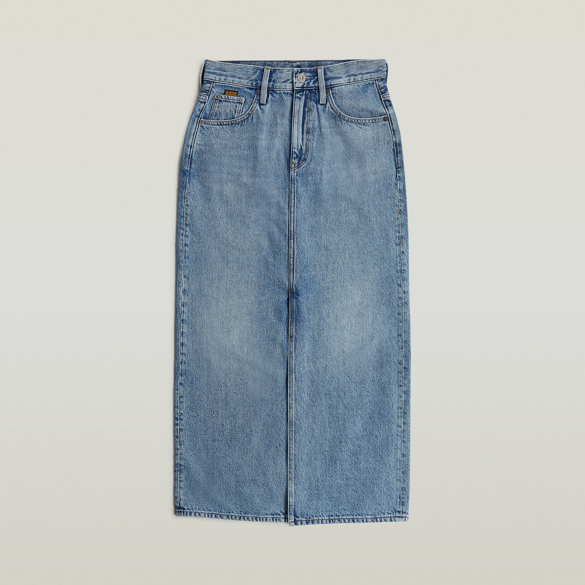 G-Star RAW Viktoria Lange Rok Midden blauw Dames