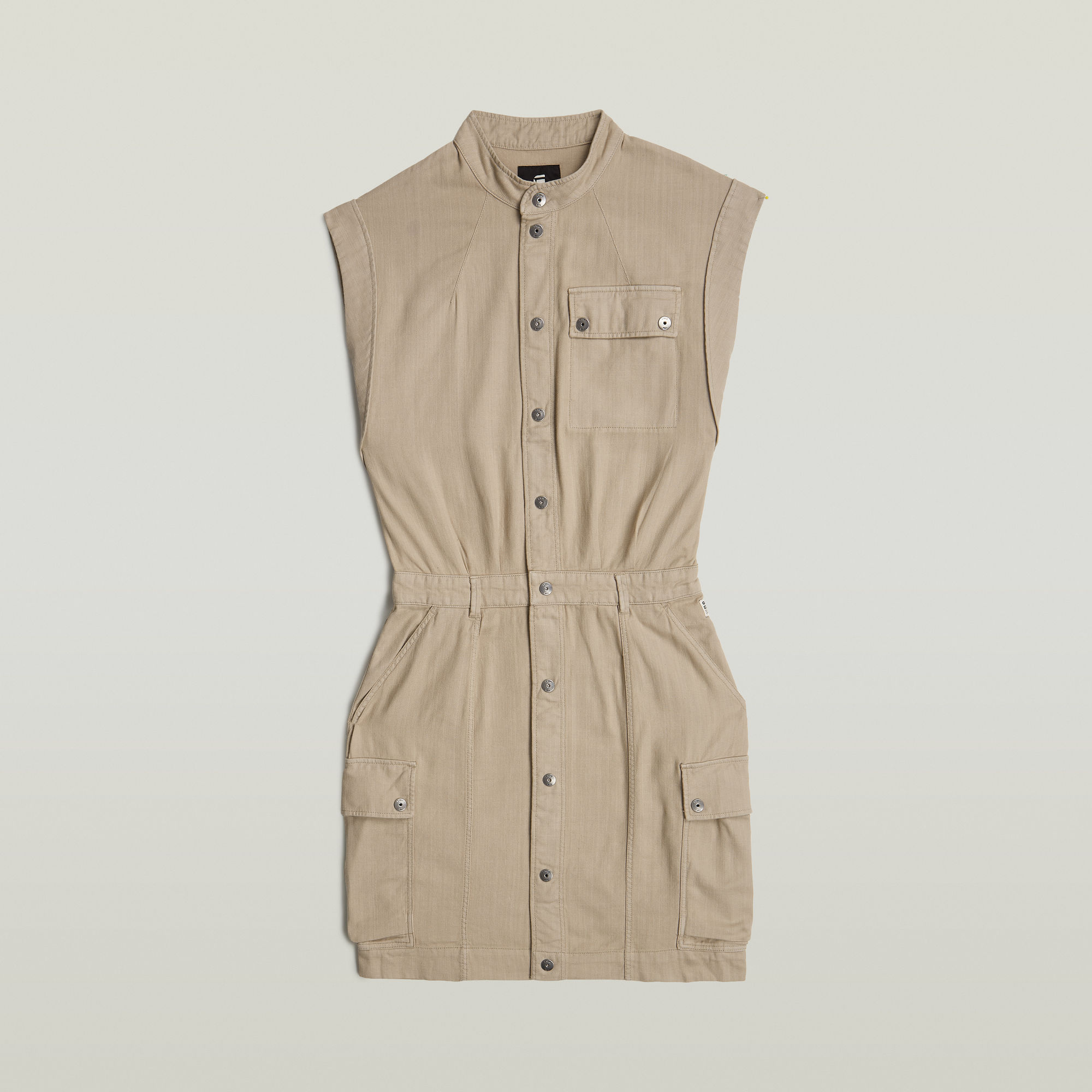 G-Star RAW Jurk Pocket Beige Dames