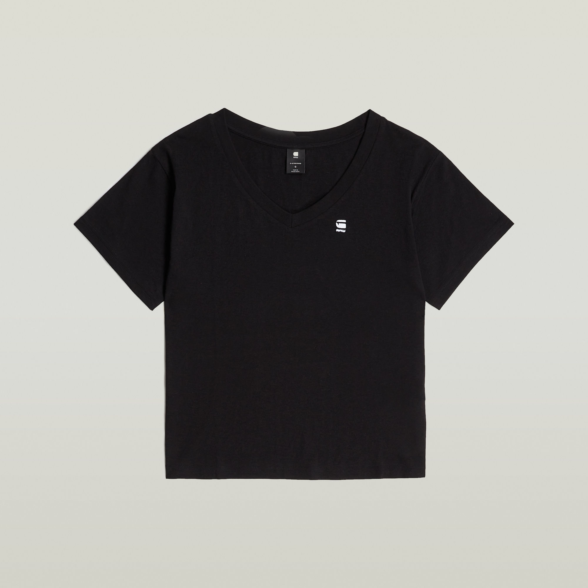 G-Star RAW Open V-Hals Relaxed Top Zwart Dames