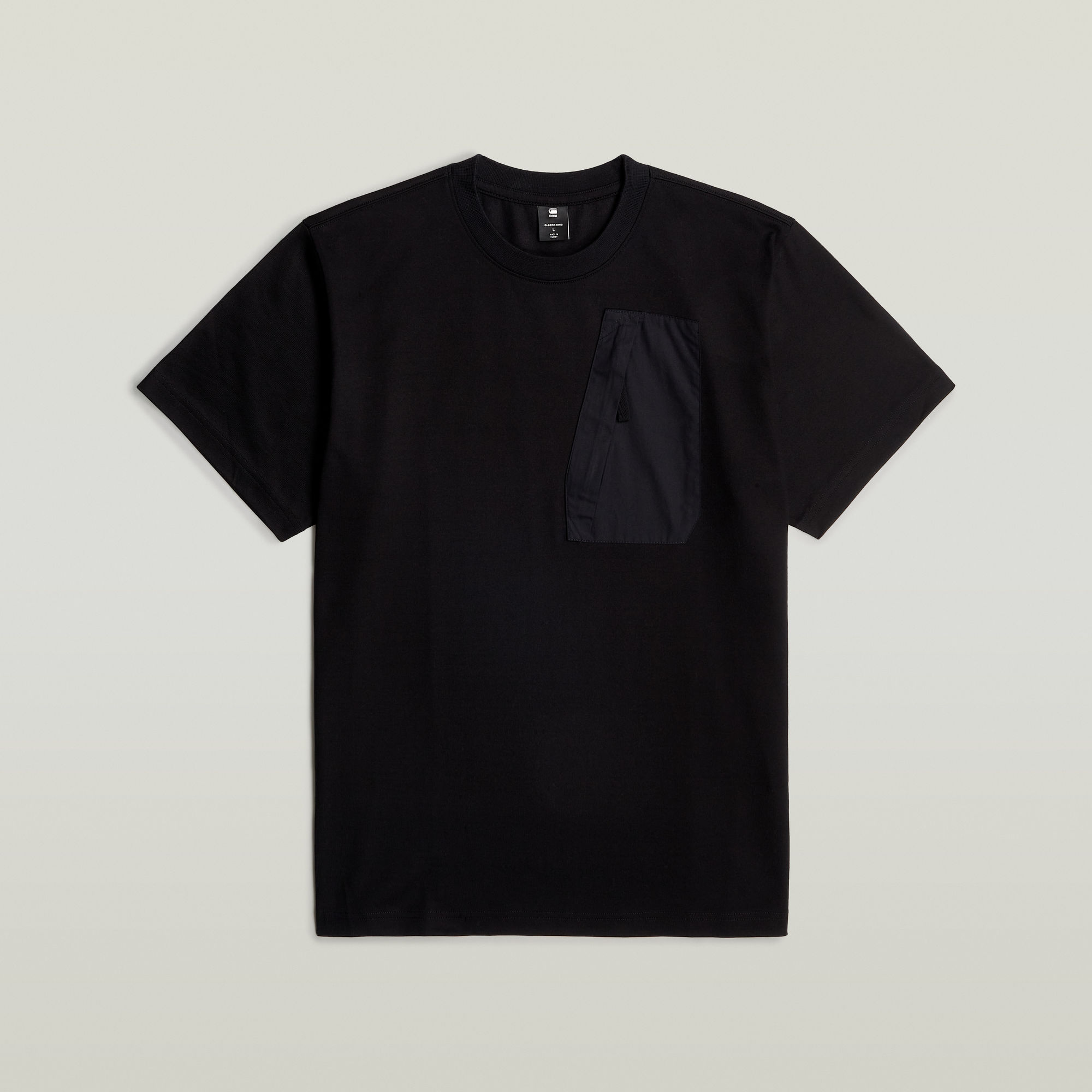 G-Star RAW Outdoor Woven Pocket Loose T-Shirt Zwart Heren