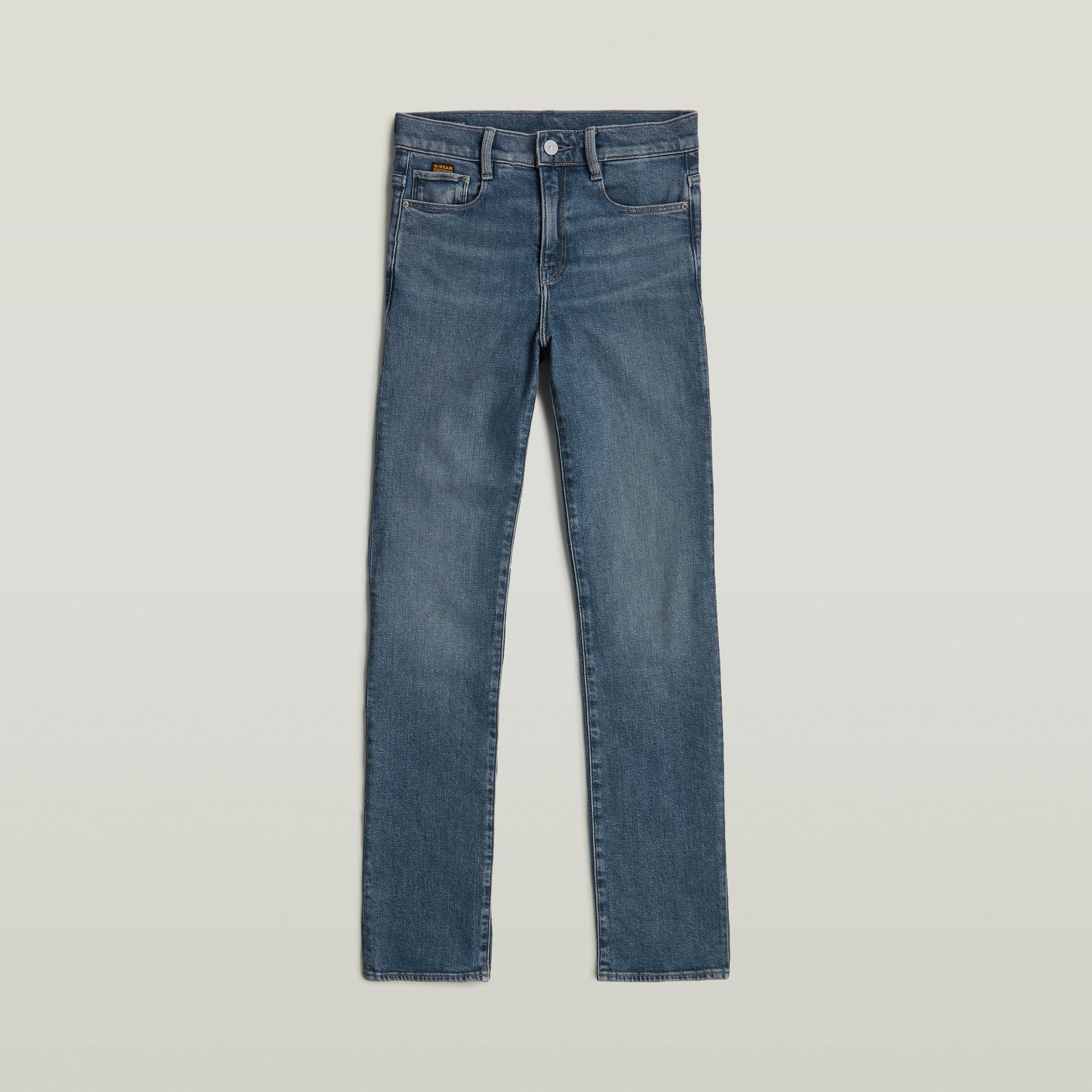 G-Star RAW Strace Straight Jeans Midden blauw Dames