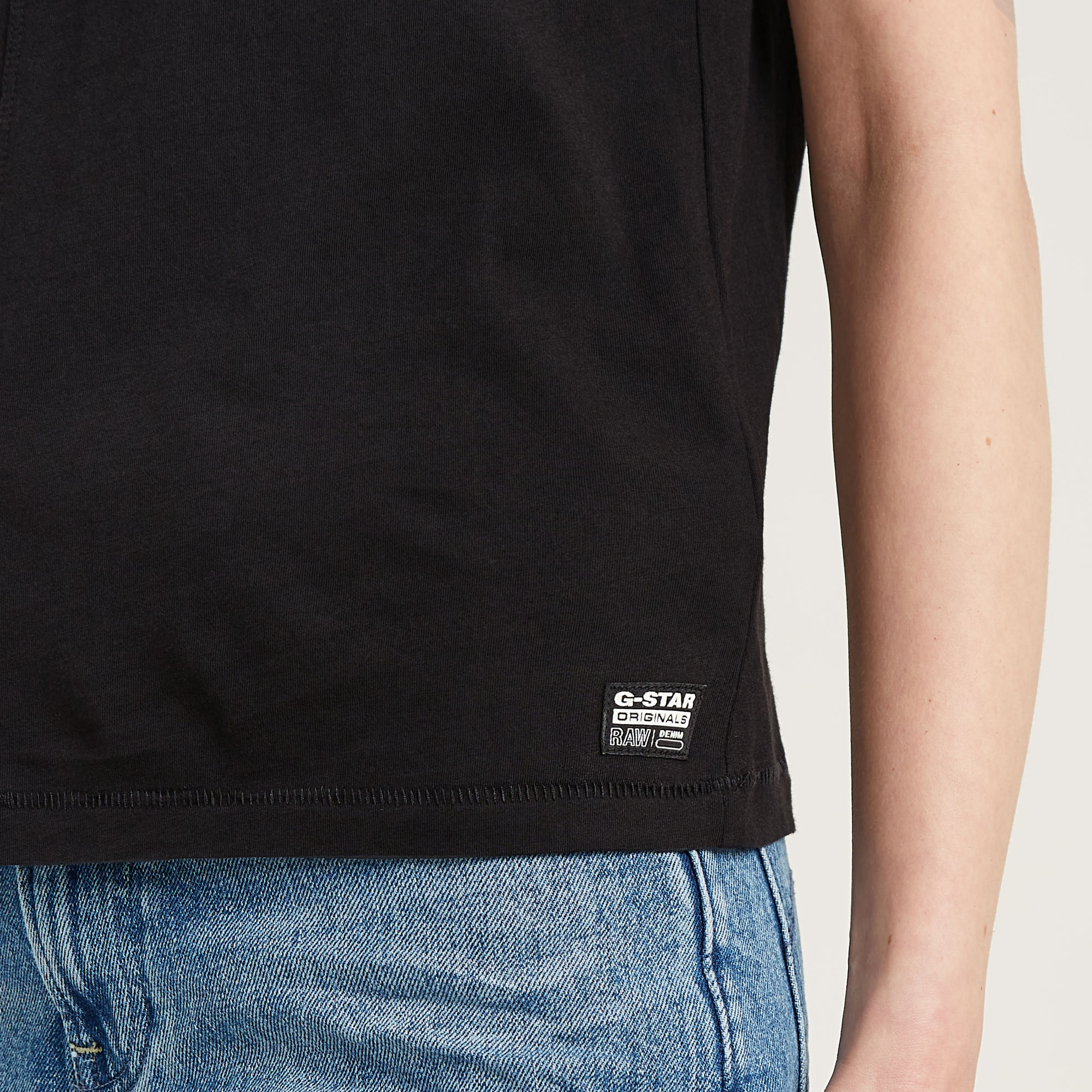 G-Star RAW Front Seam Top Zwart Dames