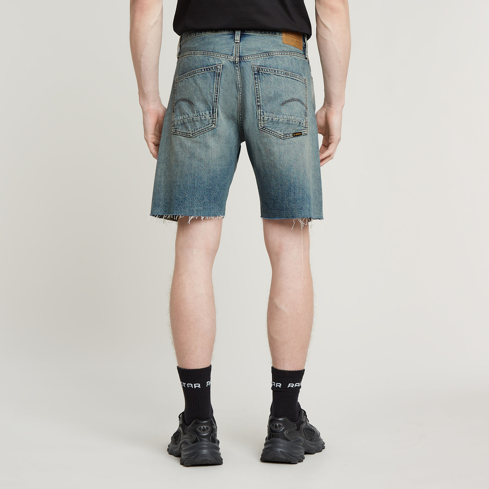 G-Star RAW Dakota Short Raw Edge Midden blauw Heren