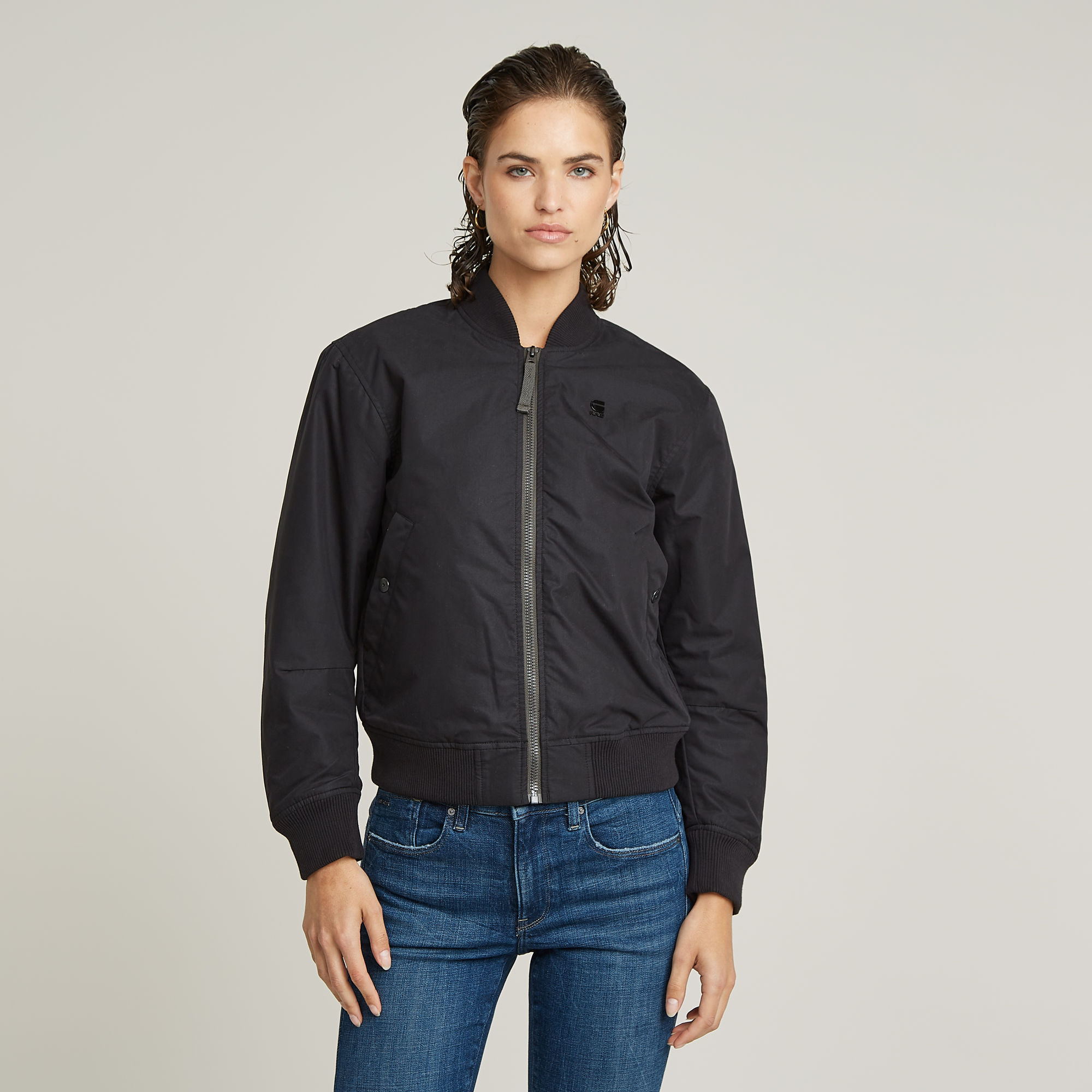 G-Star RAW Licht Gewatteerd Bomberjack Zwart Dames