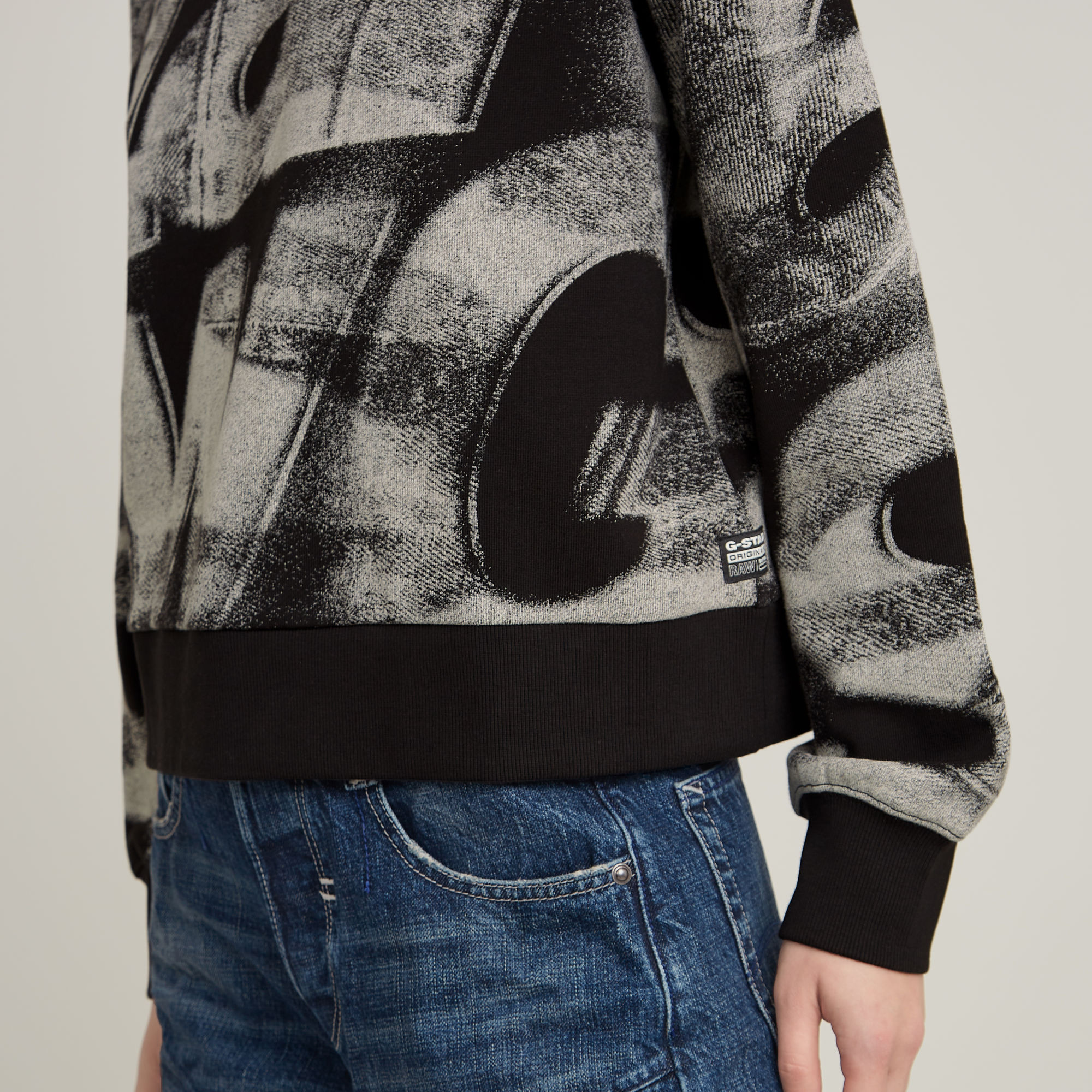 G-Star RAW Sprayed Letters Loose Hoodie Meerkleurig Dames