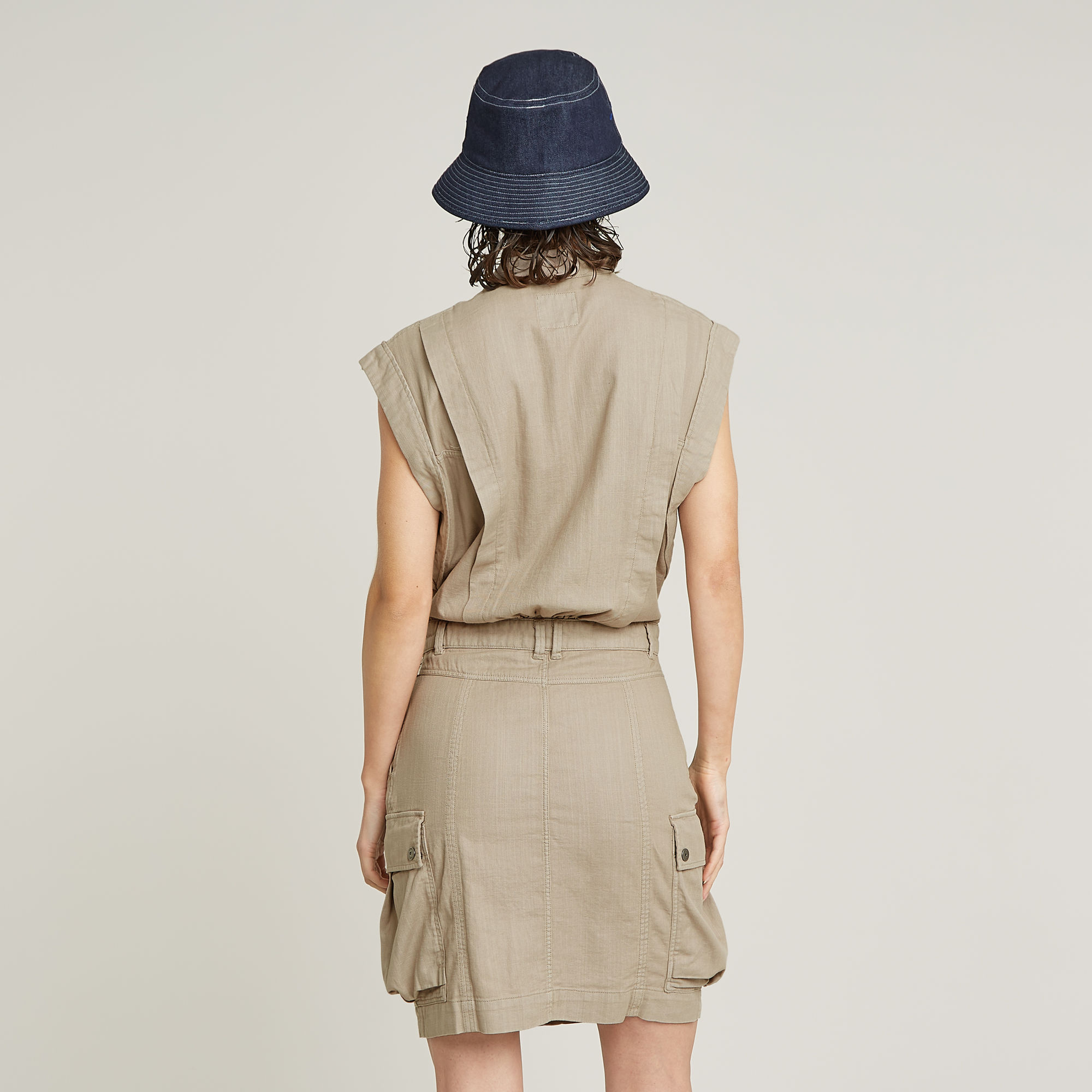 G-Star RAW Jurk Pocket Beige Dames