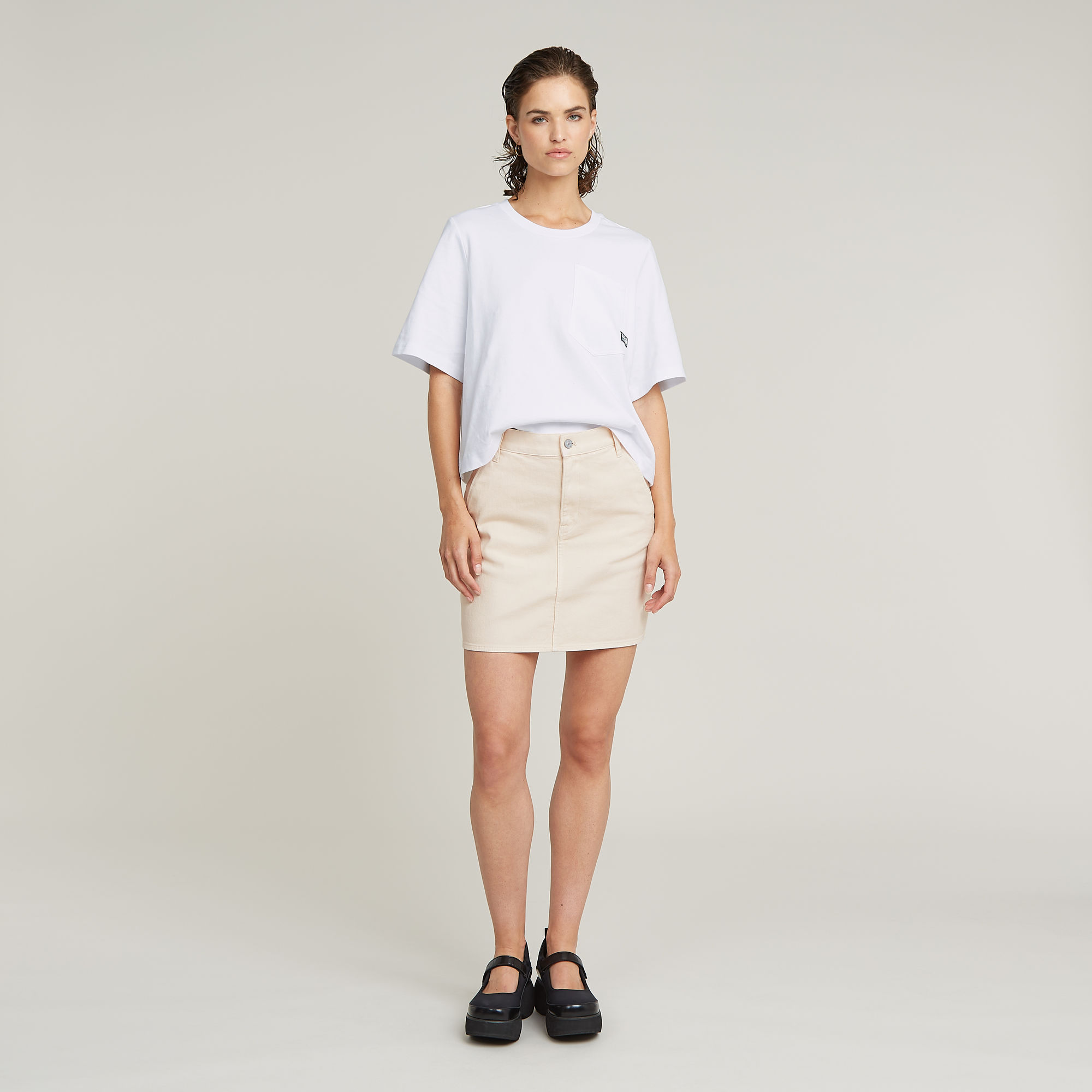 G-Star RAW Viktoria Short Chino Rok Roze Dames