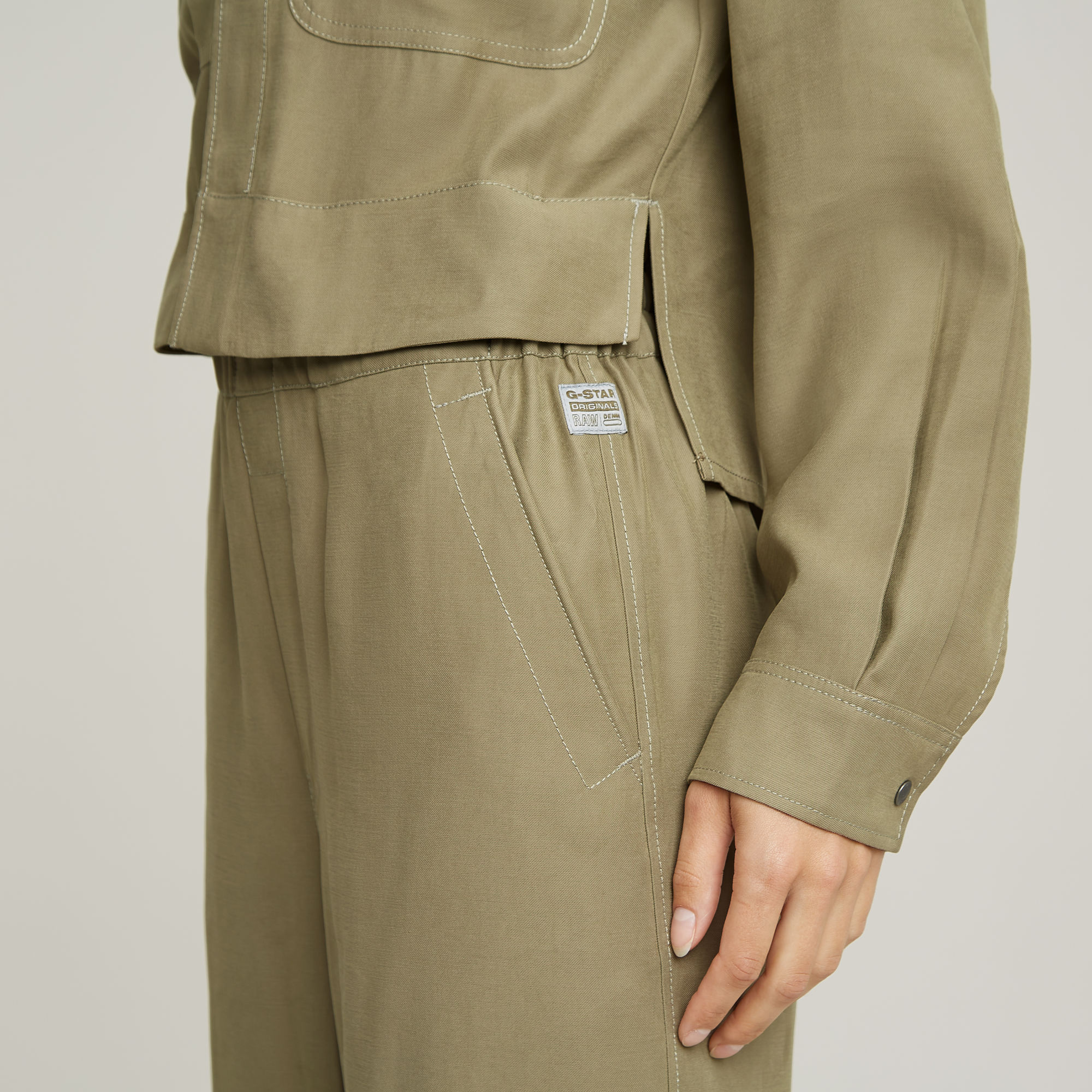 G-Star RAW Modular Army Jumpsuit Groen Dames