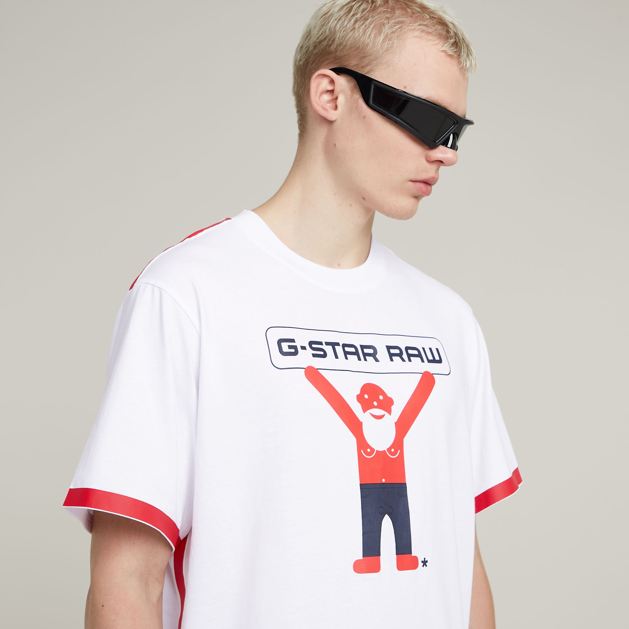 G-Star RAW WVB Unisex Boxy Tee Wit Heren