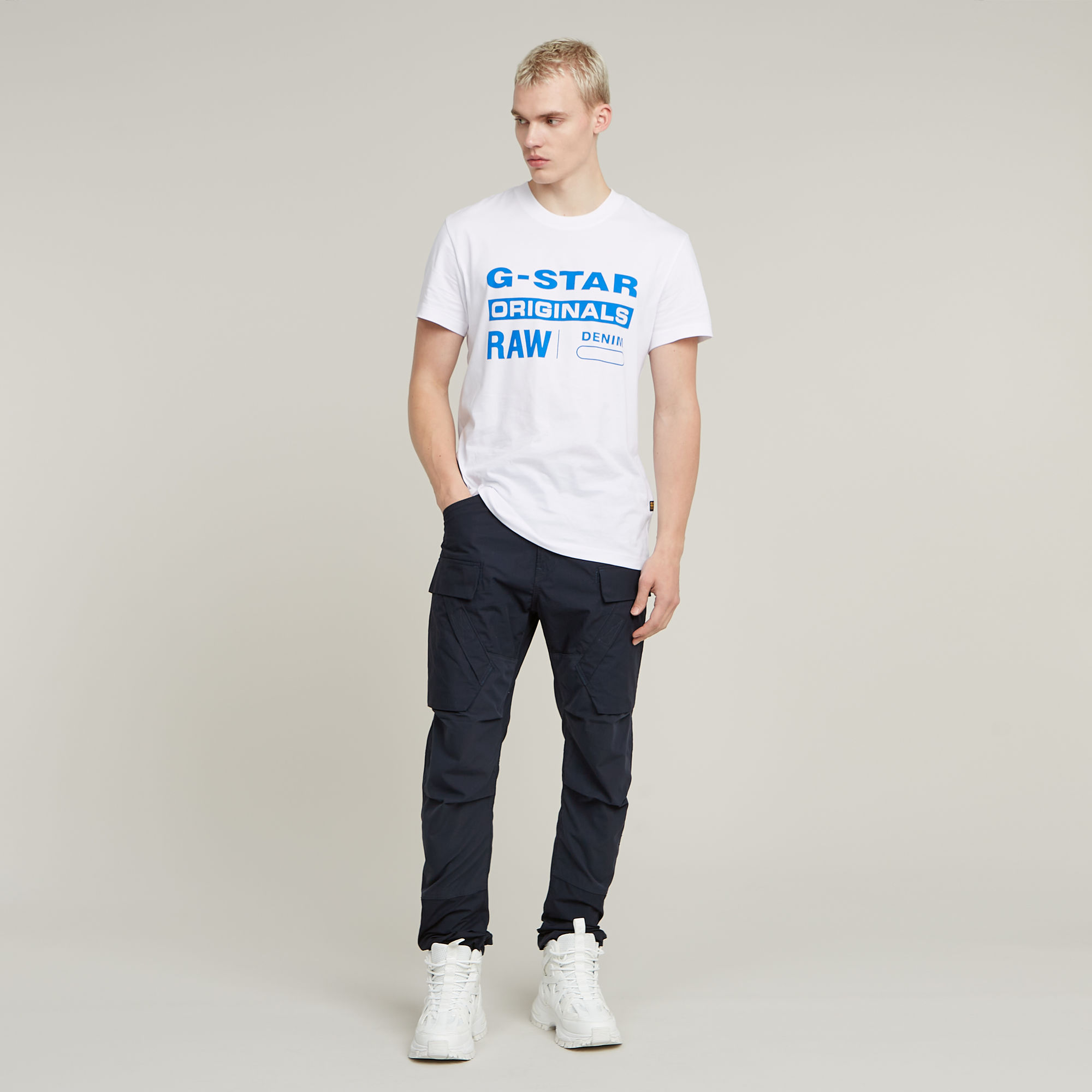 G-Star RAW 3D Regular Tapered Cargo Broek 3.0 Donkerblauw Heren