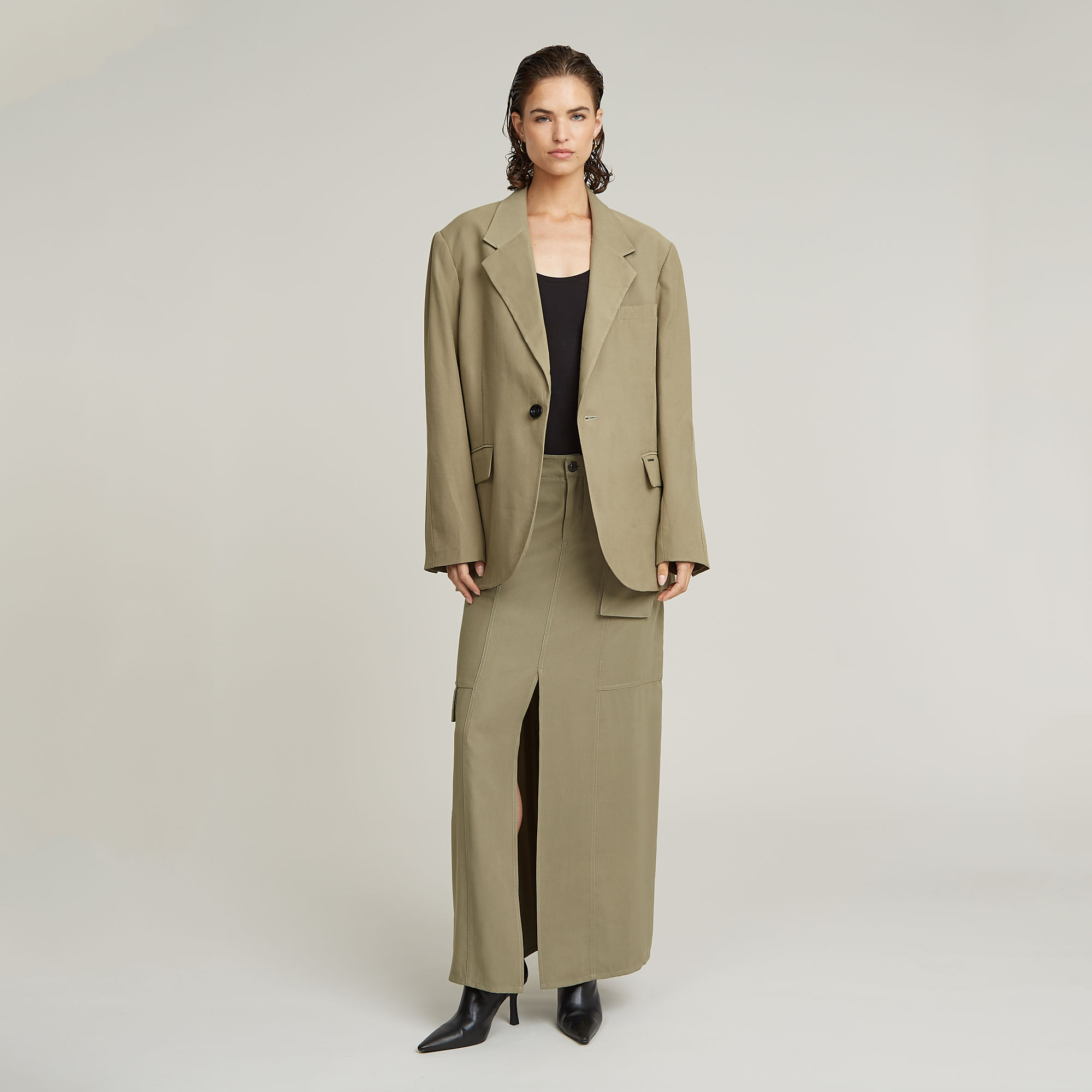 G-Star RAW Big Boyfriend Blazer Groen Dames