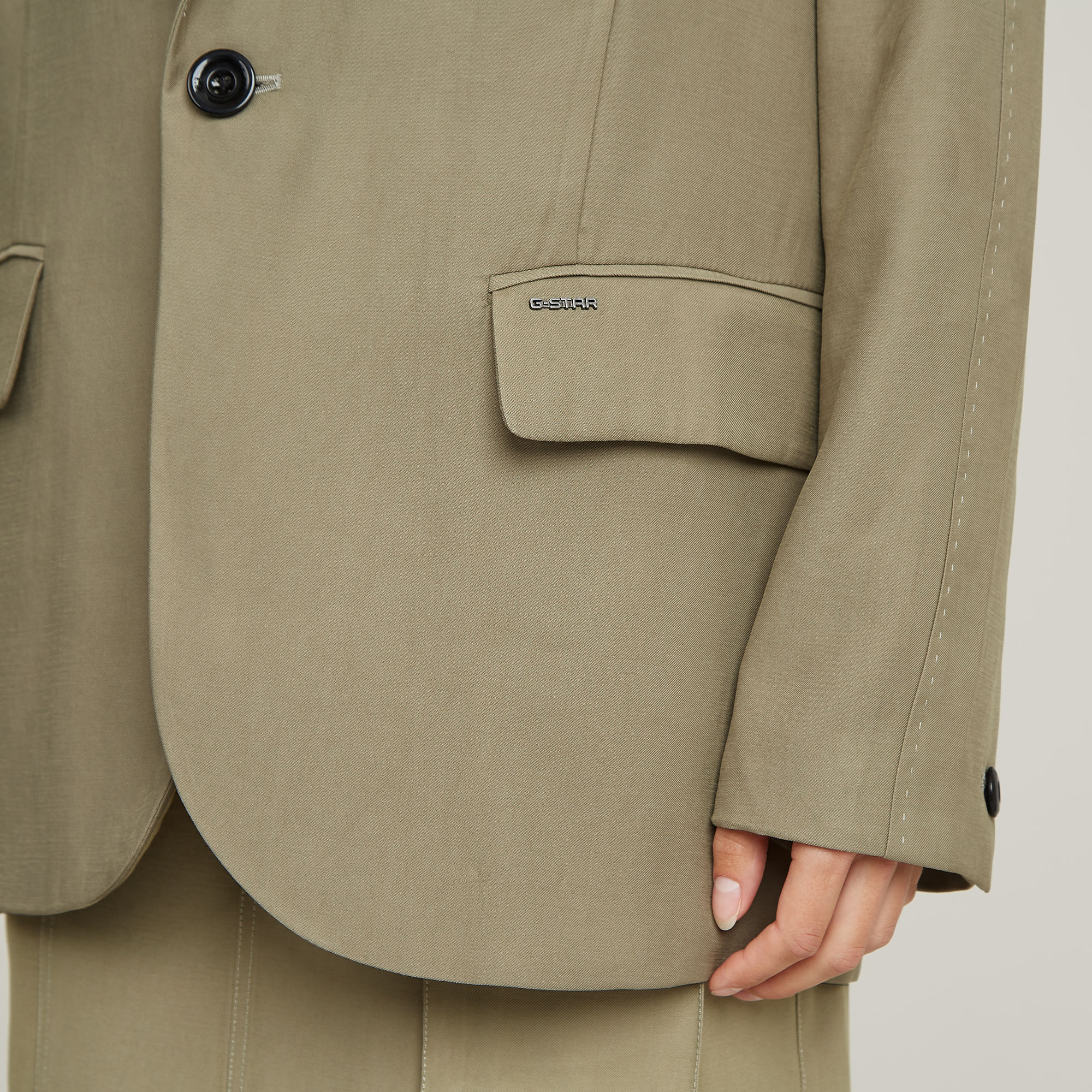 G-Star RAW Big Boyfriend Blazer Groen Dames