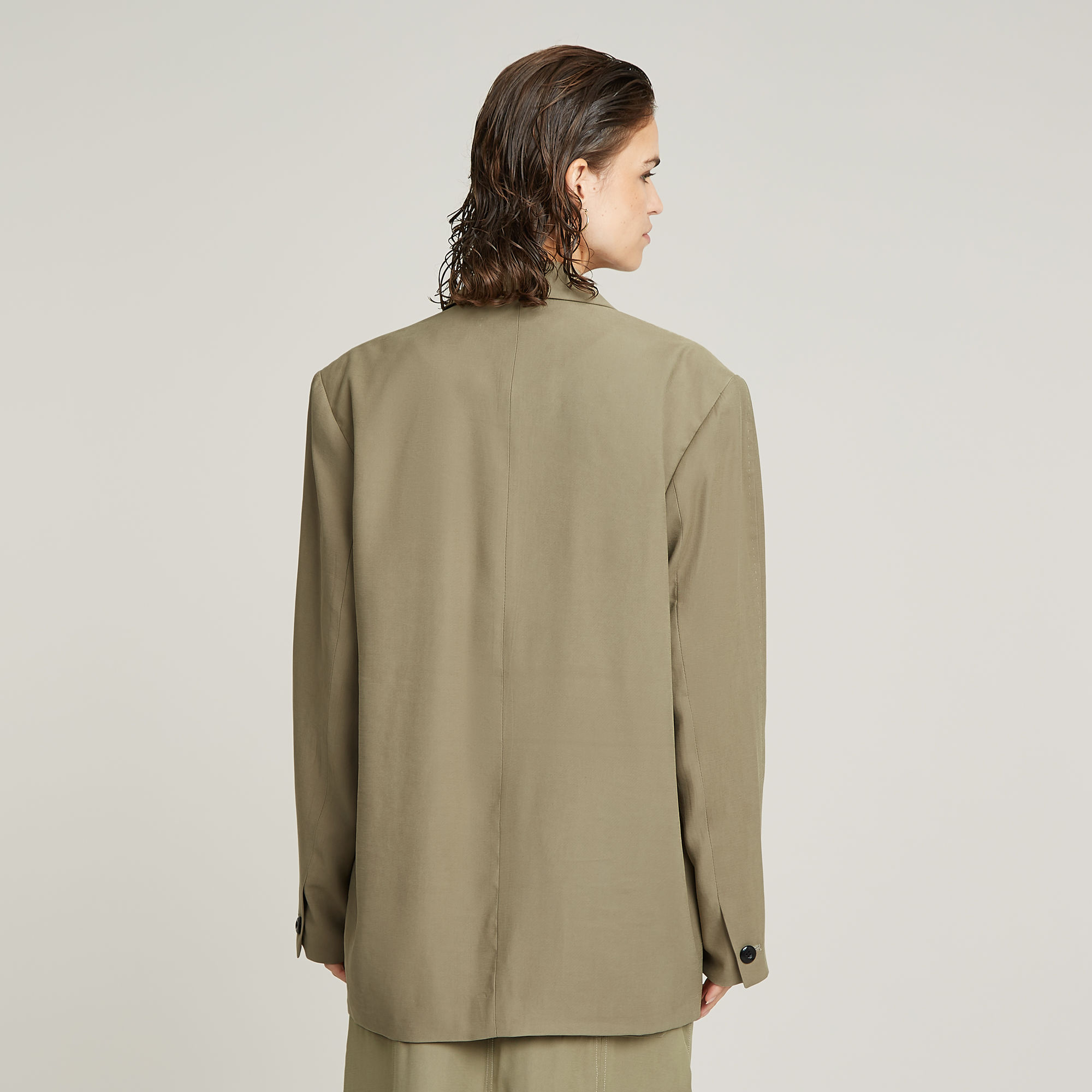 G-Star RAW Big Boyfriend Blazer Groen Dames