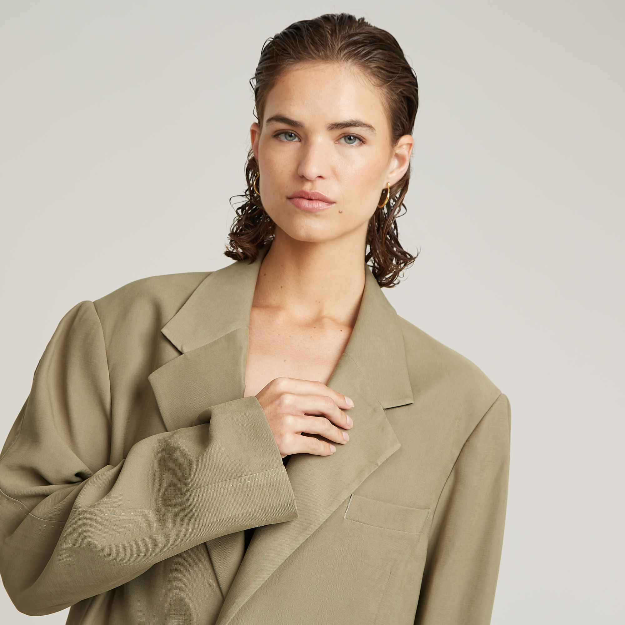 G-Star RAW Big Boyfriend Blazer Groen Dames