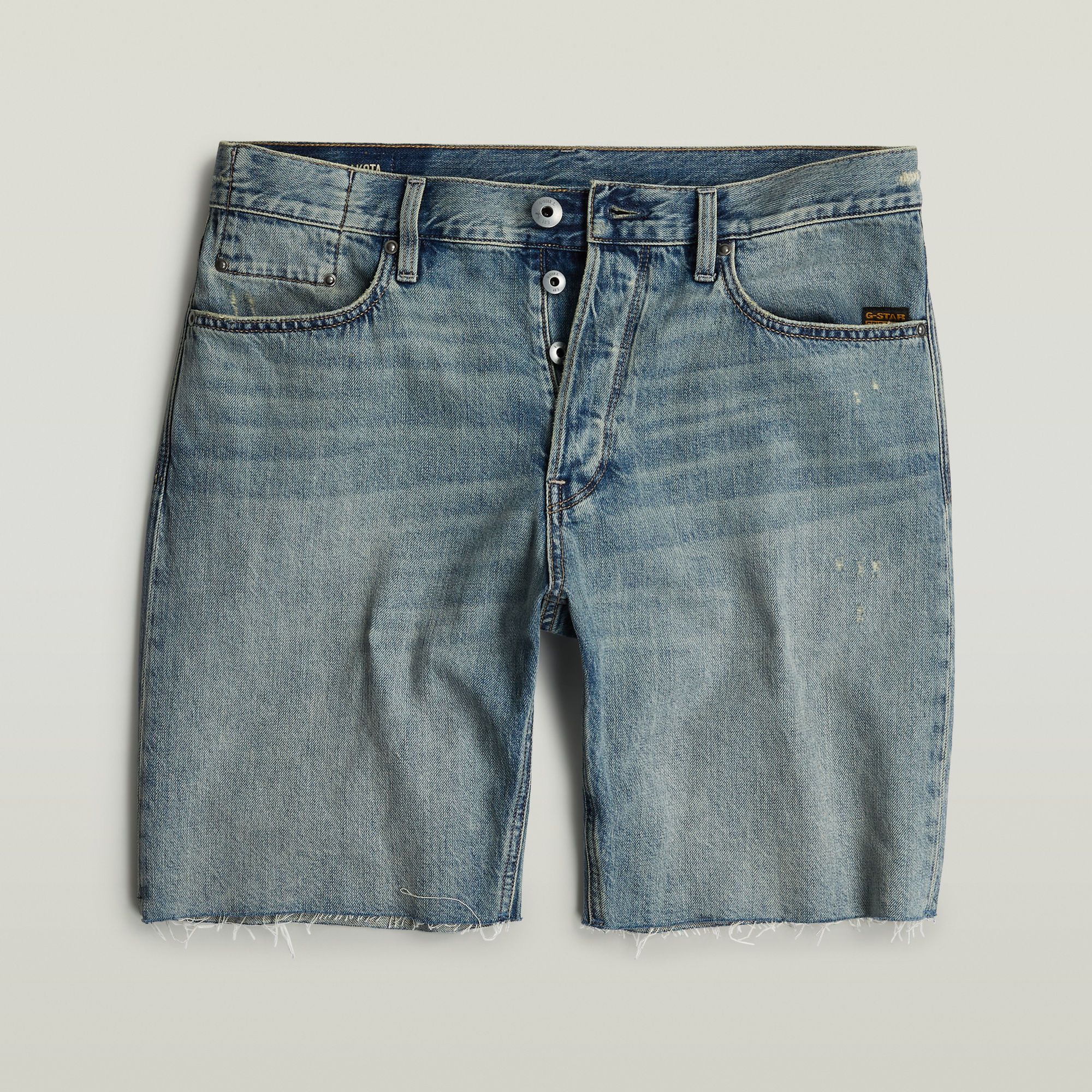 G-Star RAW Dakota Short Raw Edge Midden blauw Heren