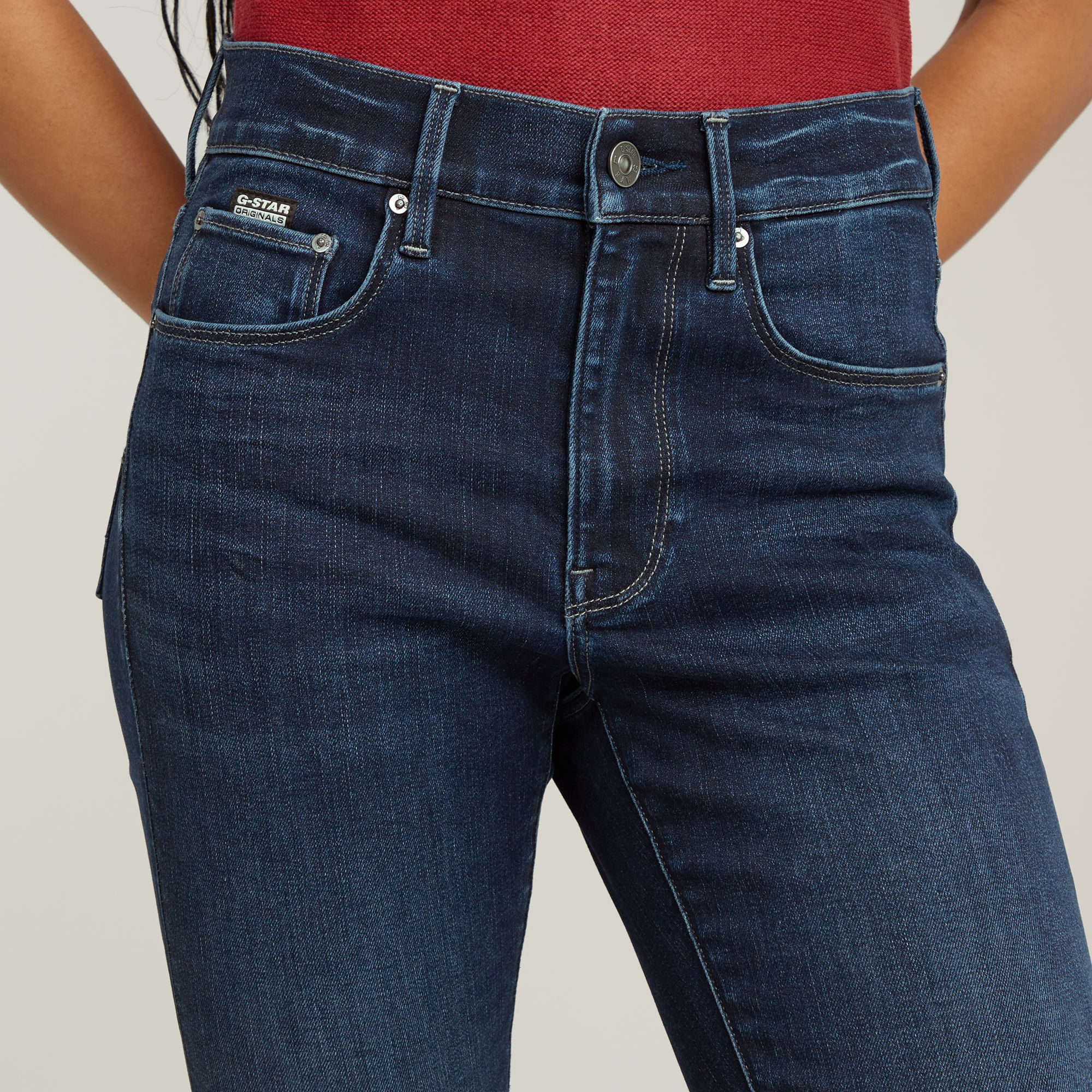 G-Star RAW 3301 Skinny Jeans Donkerblauw Dames