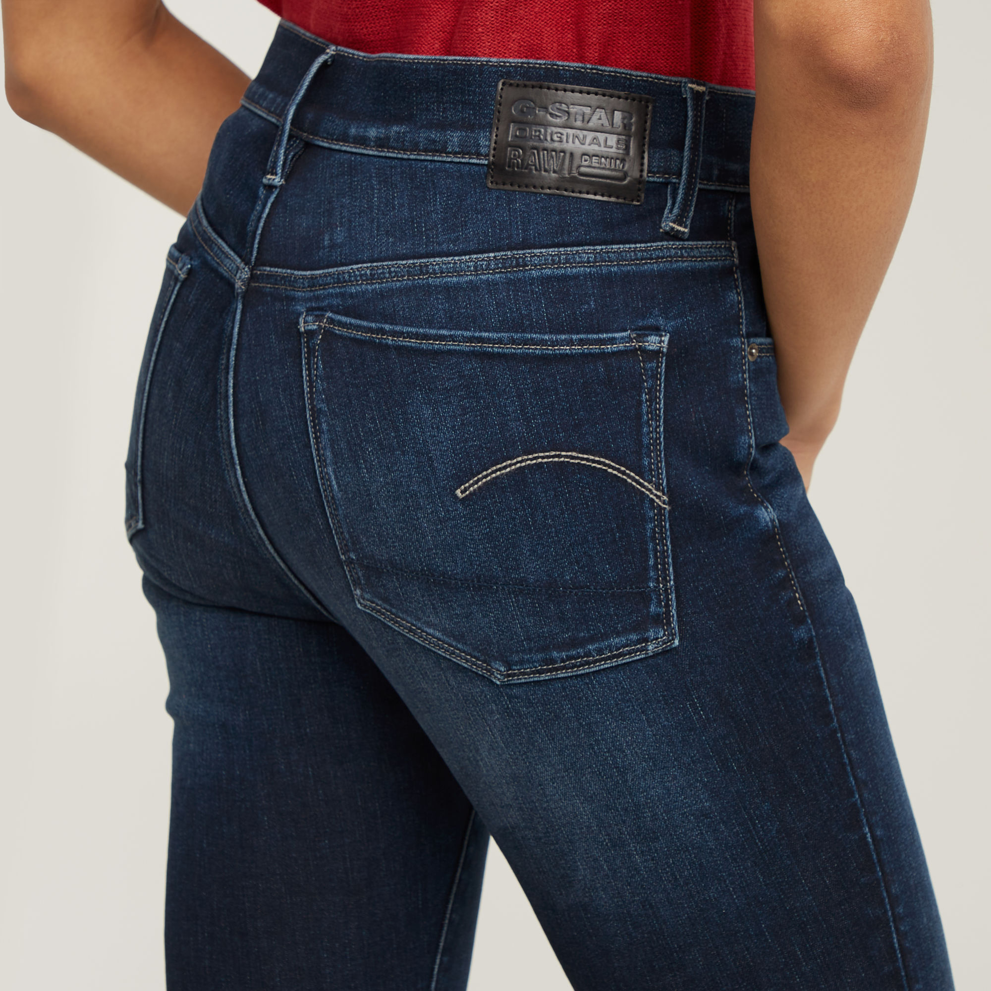 G-Star RAW 3301 Skinny Jeans Donkerblauw Dames