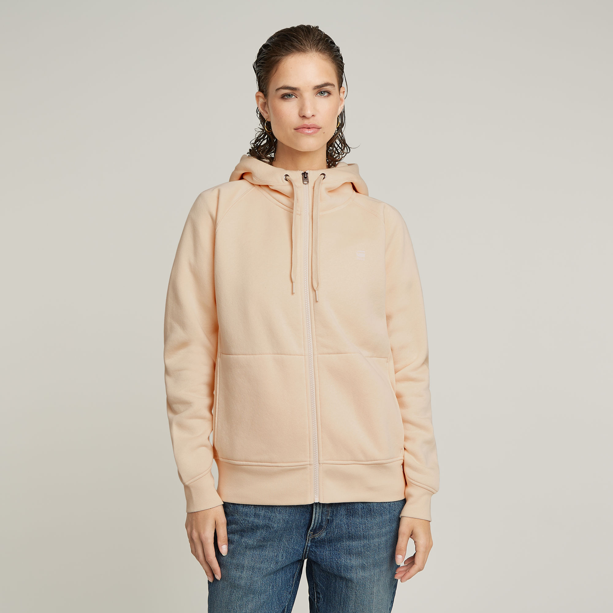 G-Star RAW Premium Core 2.1 Hoodie Met Rits - Roze - Dames