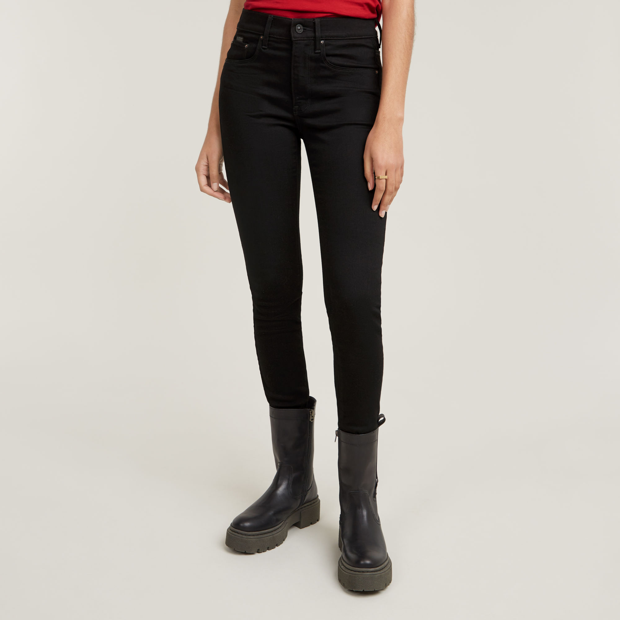 

3301 High Skinny Jeans - Black - Women