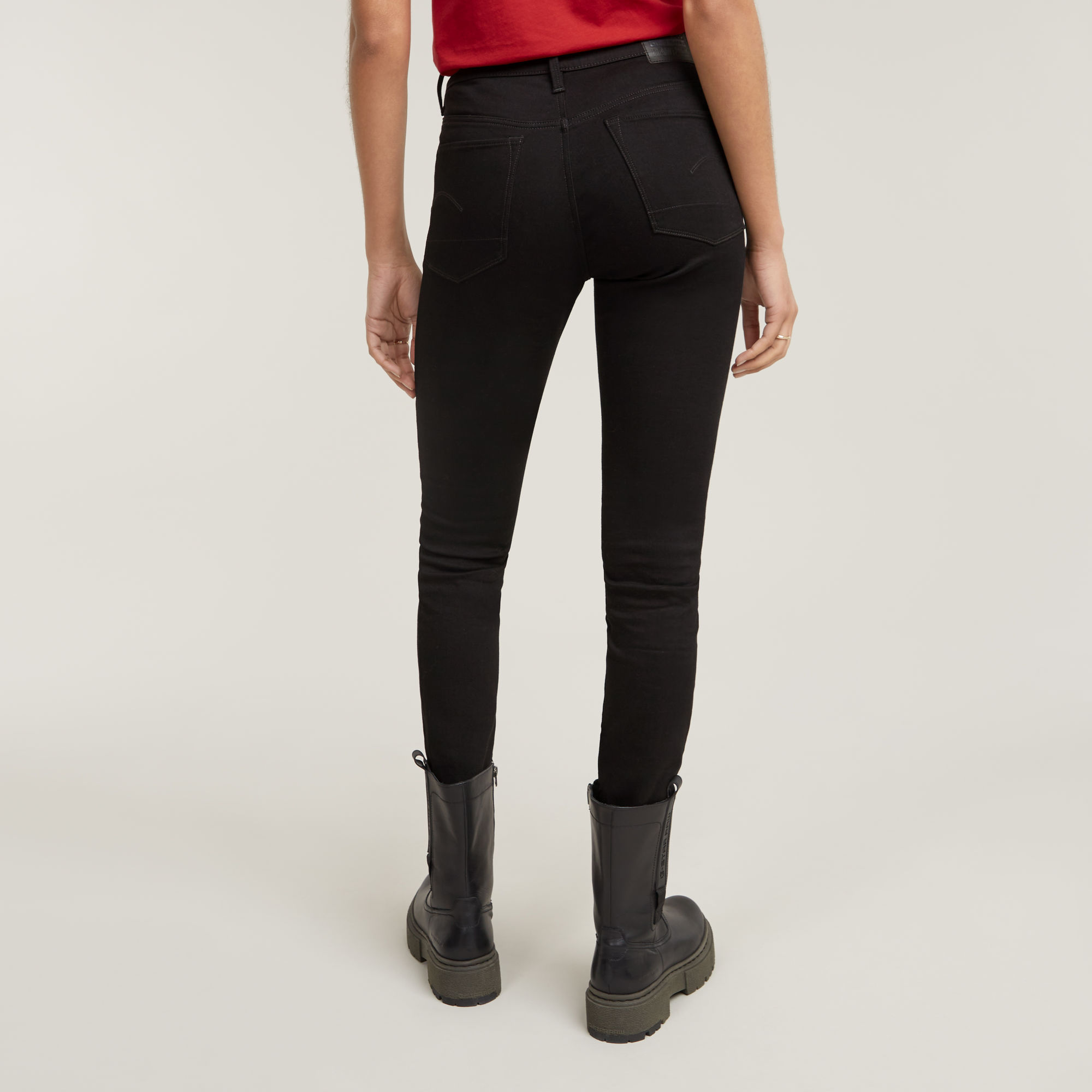 G-Star RAW 3301 High Skinny Jeans Zwart Dames