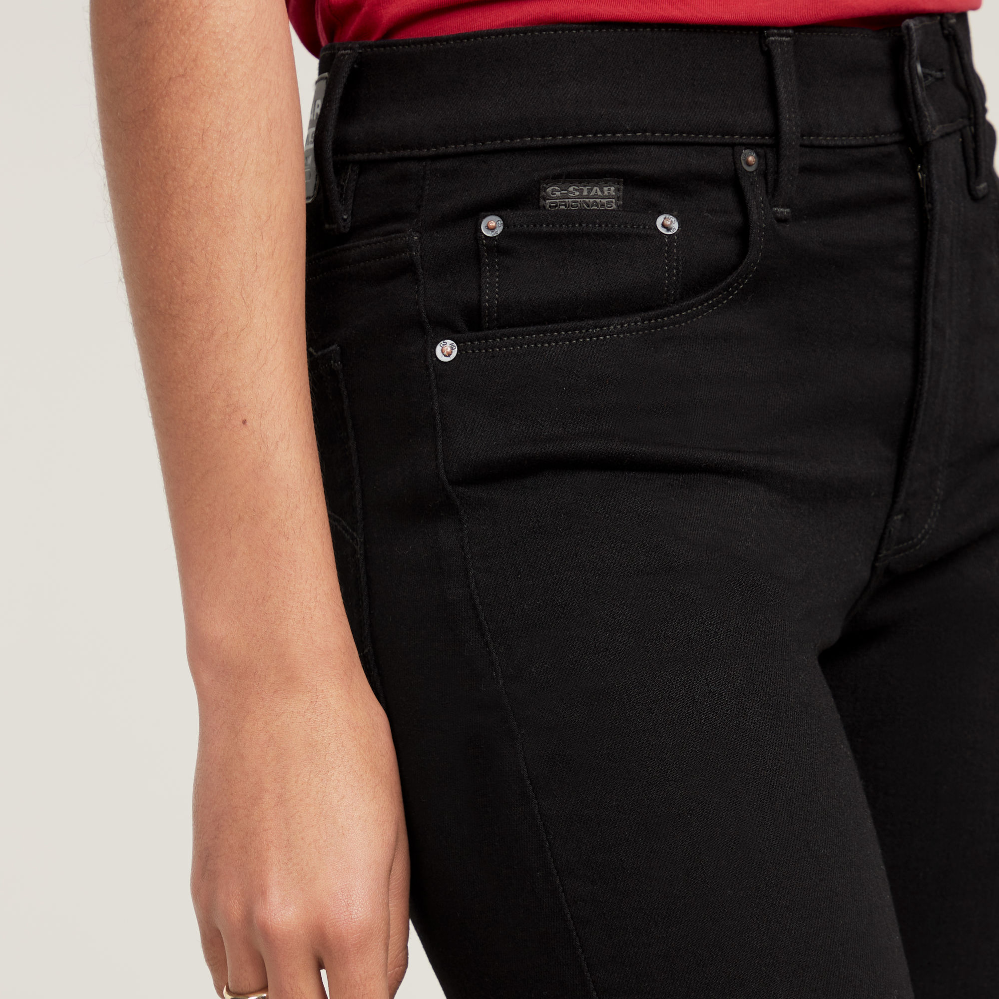 G-Star RAW 3301 High Skinny Jeans Zwart Dames