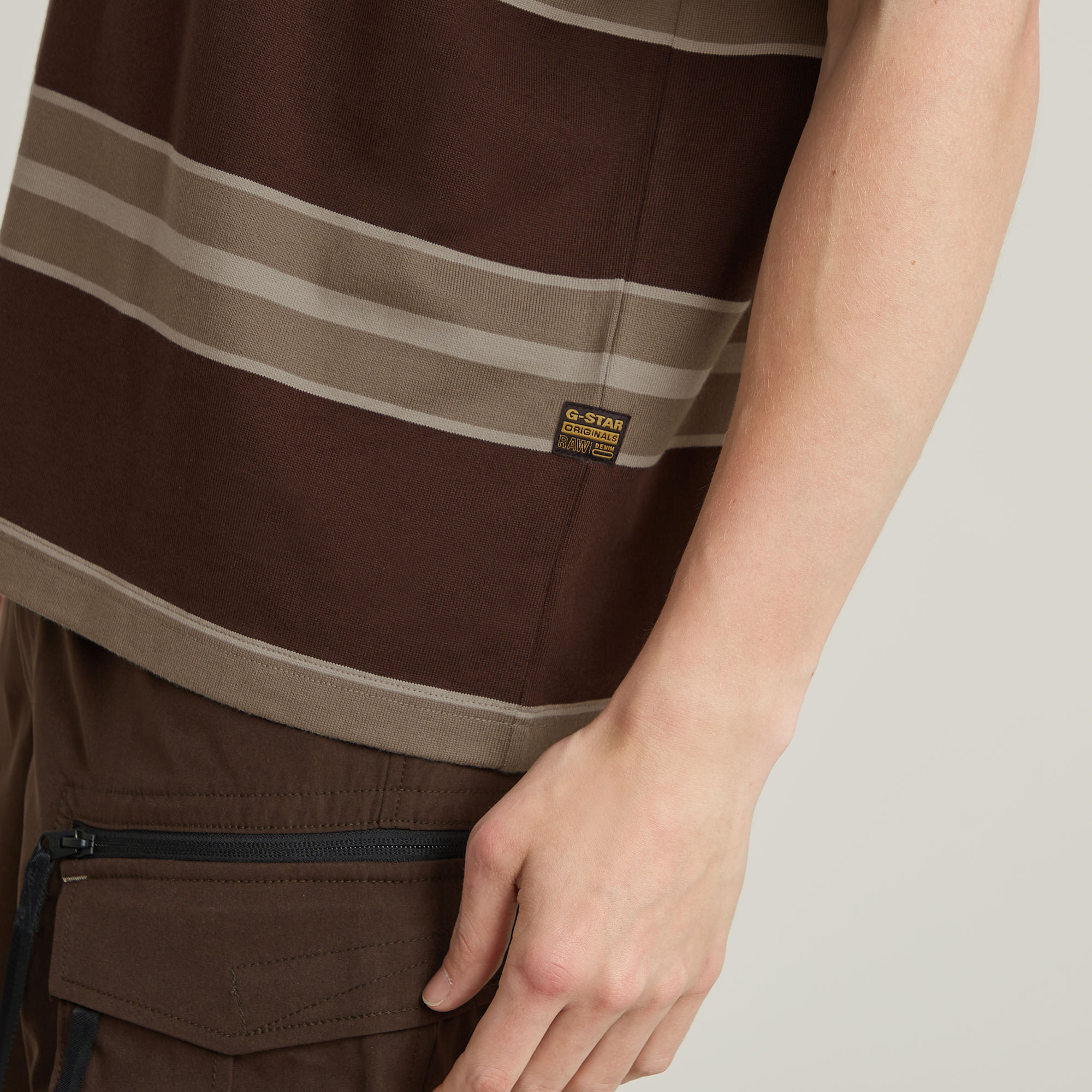 G-Star RAW Stripe Boxy T-Shirt Meerkleurig Heren