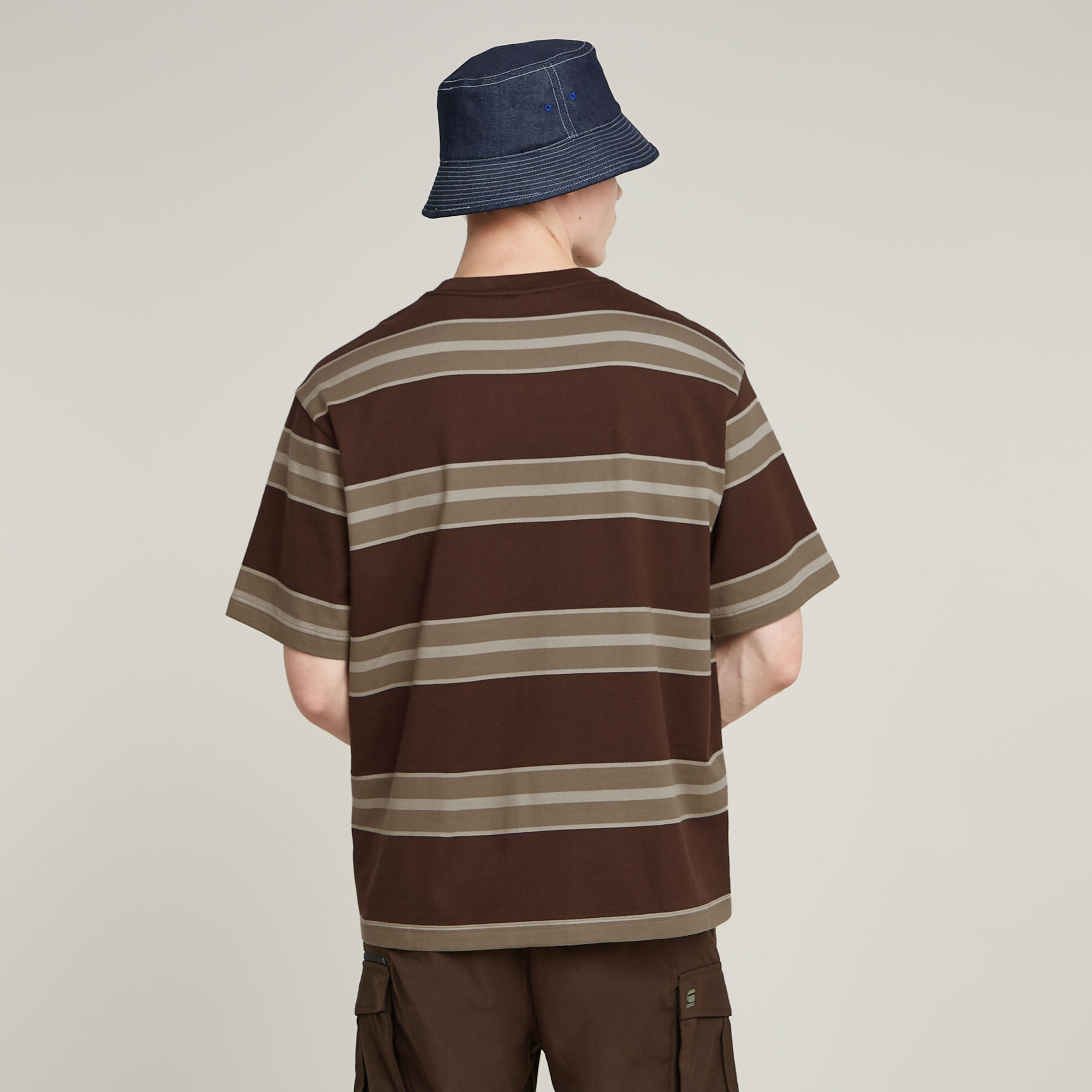 G-Star RAW Stripe Boxy T-Shirt Meerkleurig Heren