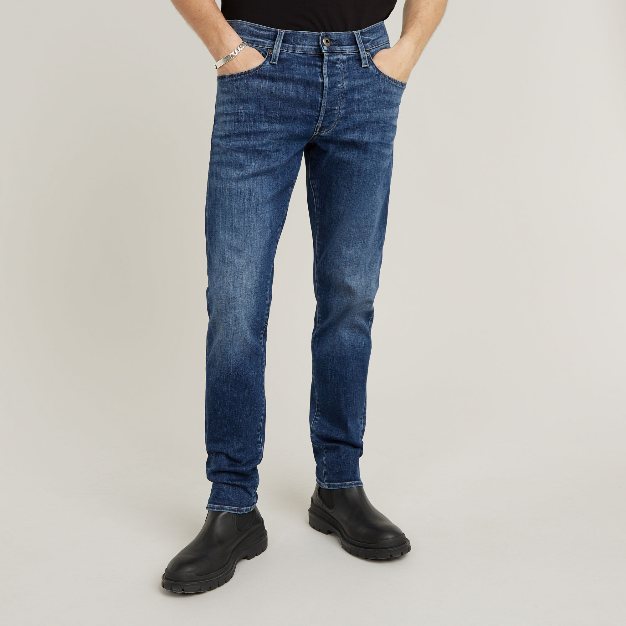 

3301 Slim Jeans - Midden blauw - Heren