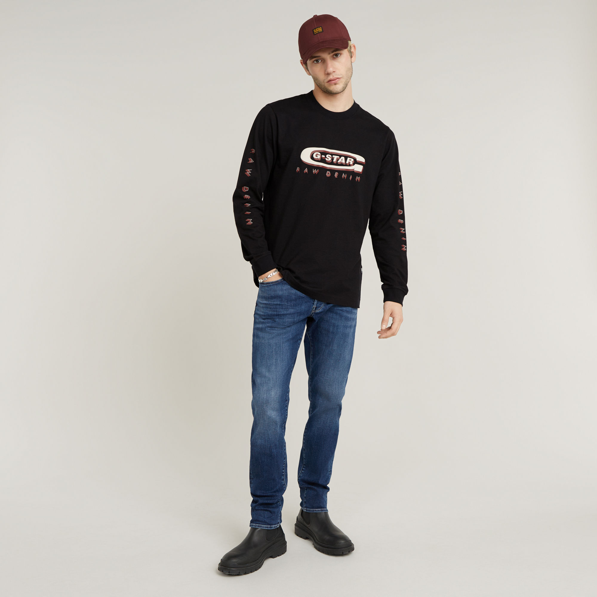 G-Star RAW 3301 Slim Jeans Midden blauw Heren