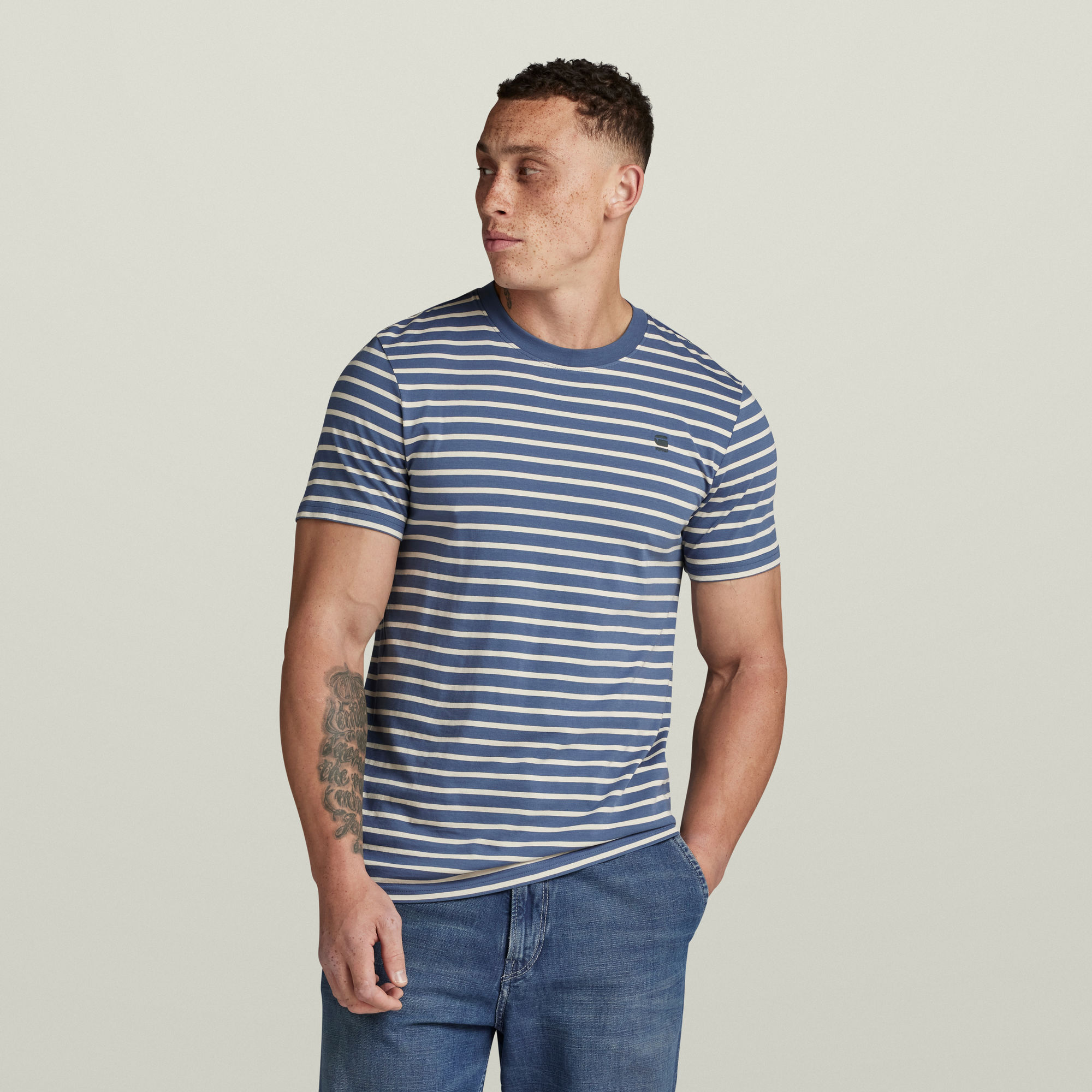 

Stripe Slim T-Shirt - Multi color - Men