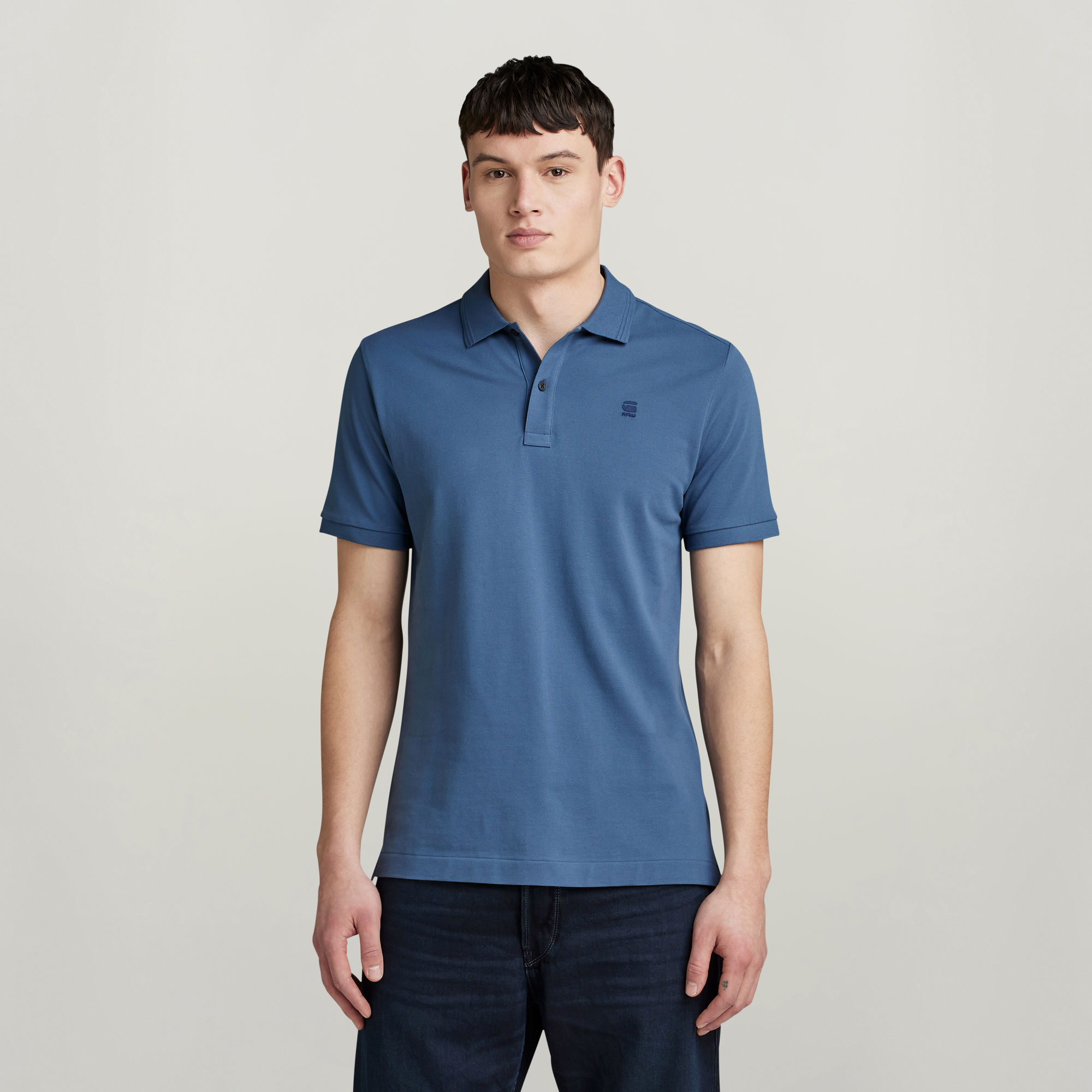 

Dunda Slim Polo - Medium blue - Men