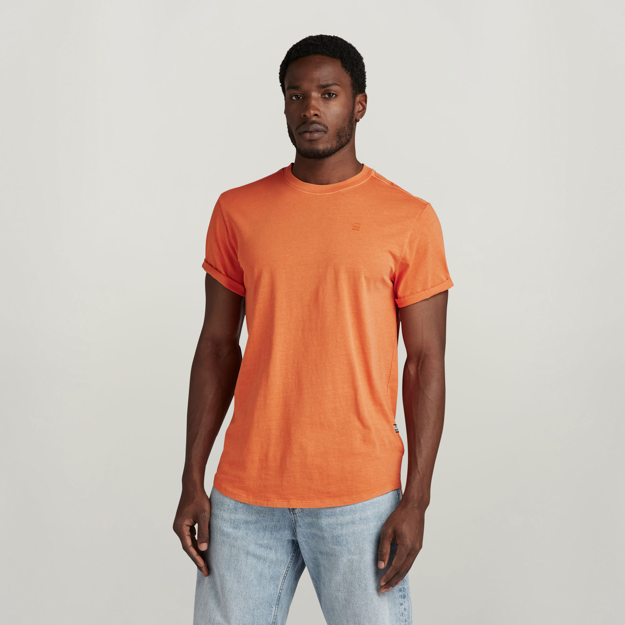 G-Star Casual Heren T-shirt met Moderne Stijl Orange Heren