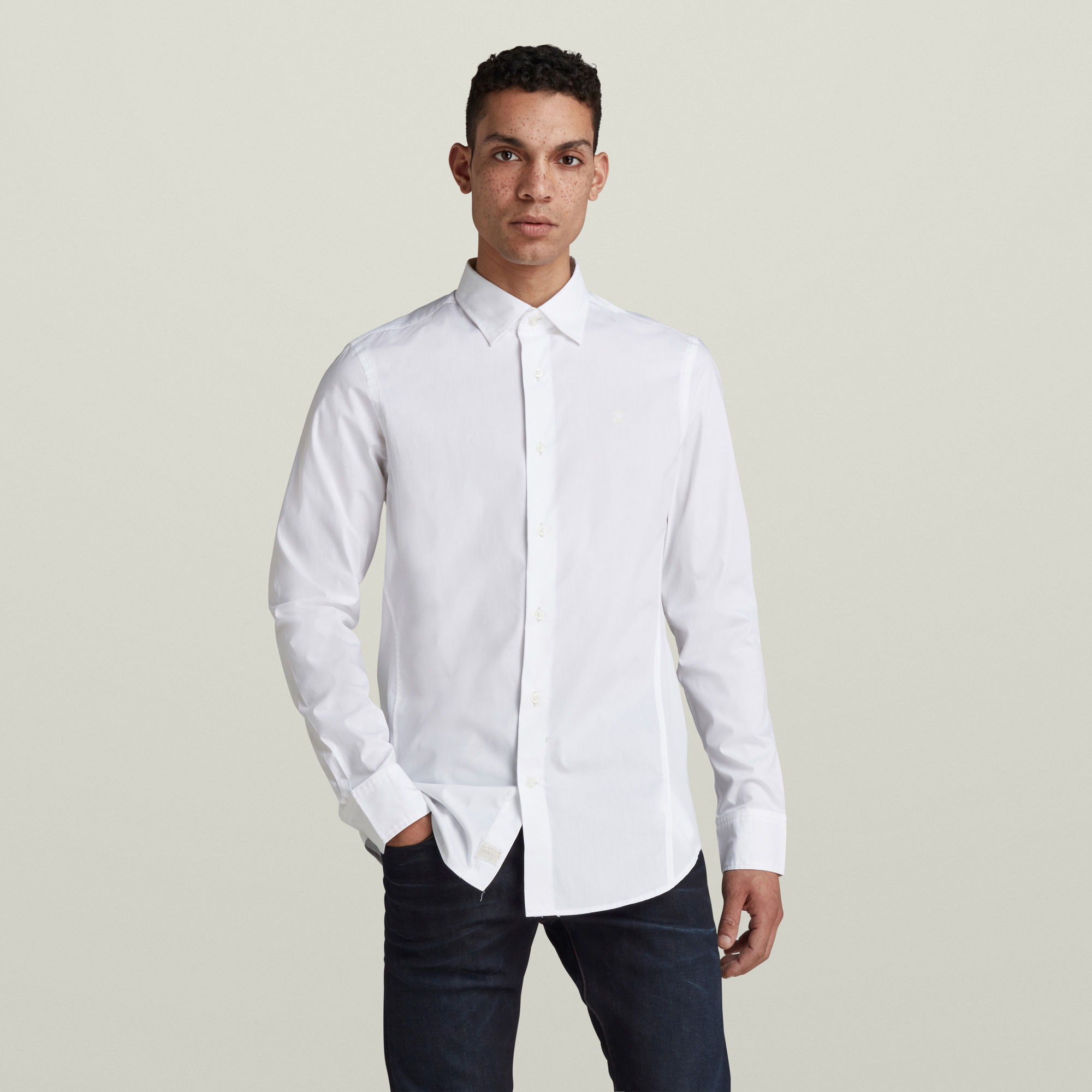 

Dressed Super Slim Shirt - White - Men