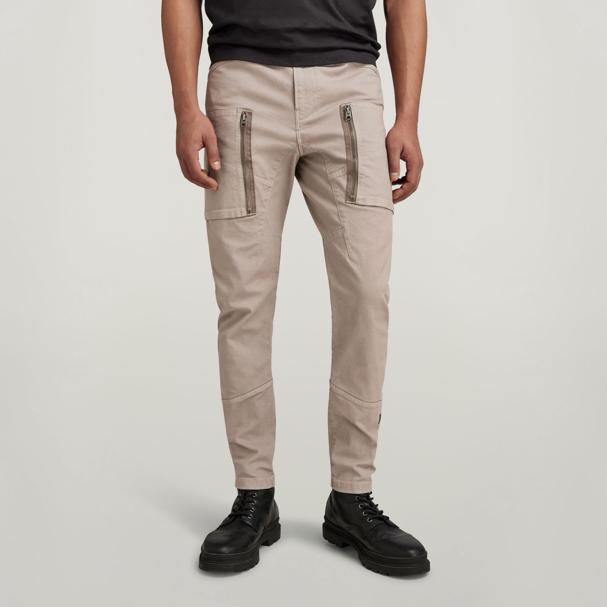 G-Star RAW Zip Pocket 3D Skinny Cargobroek Grijs Heren