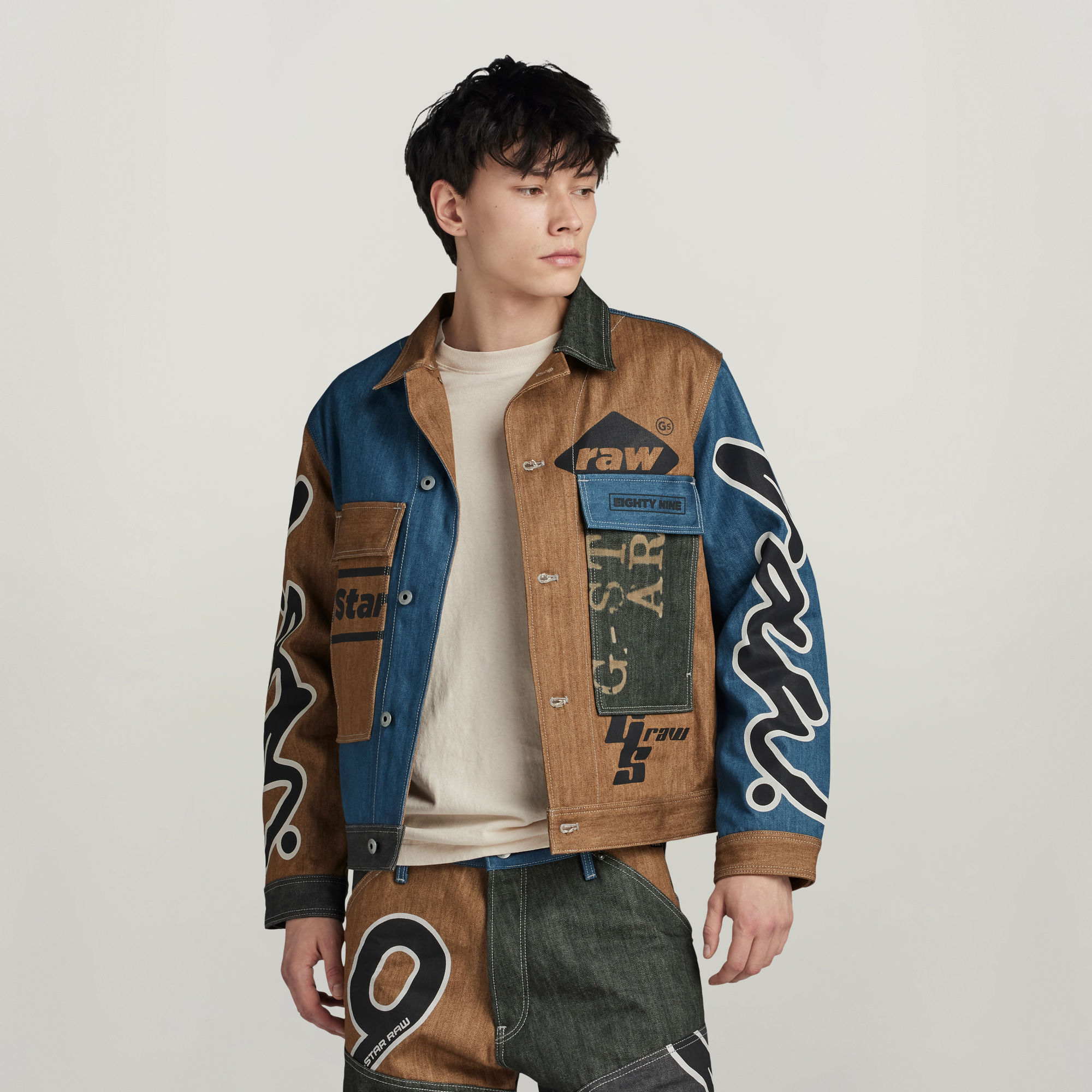 

Premium E Oversized Utility Flap Pocket Jacke - Andere - Herren