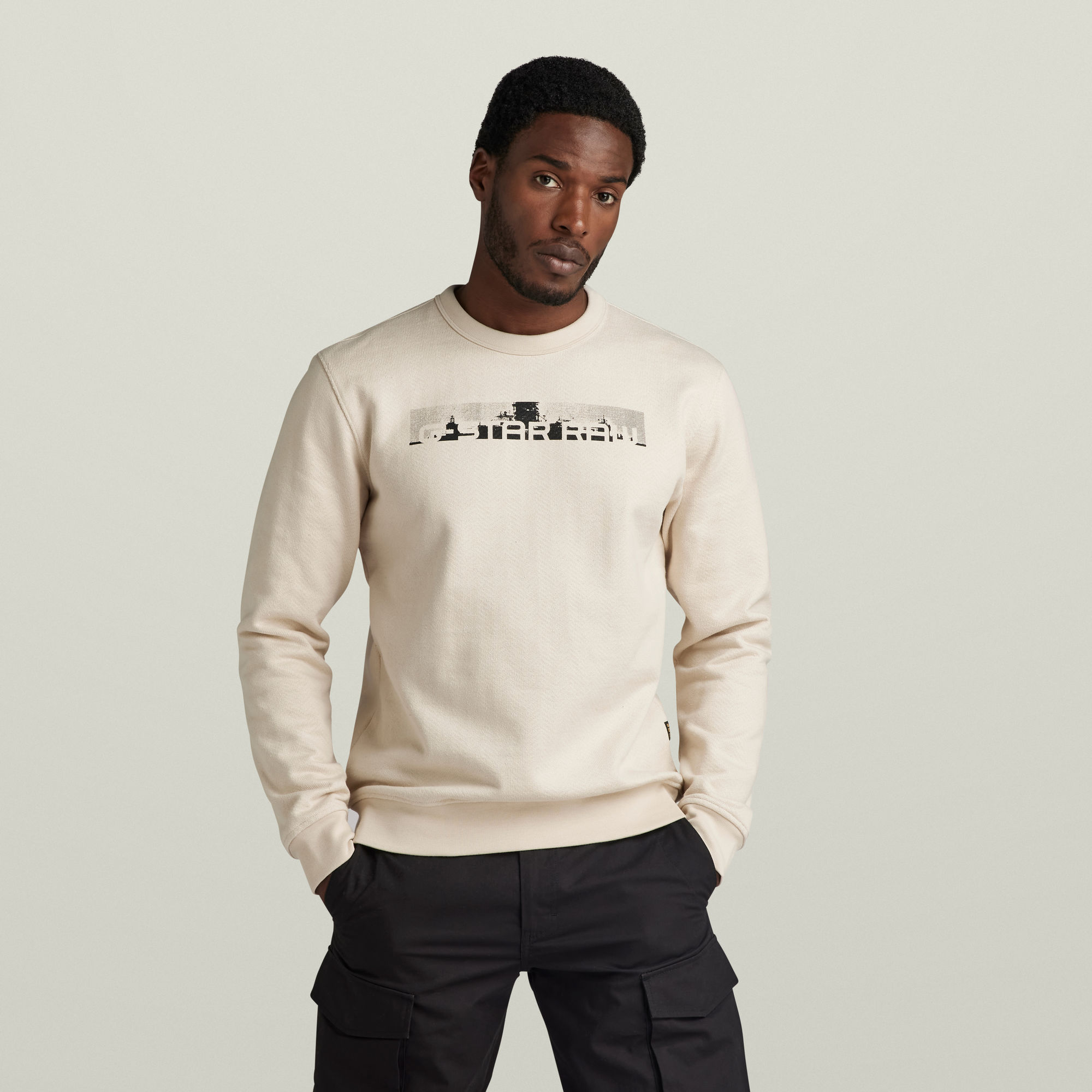 

Flight Deck Back Graphic Sweater - White - Men