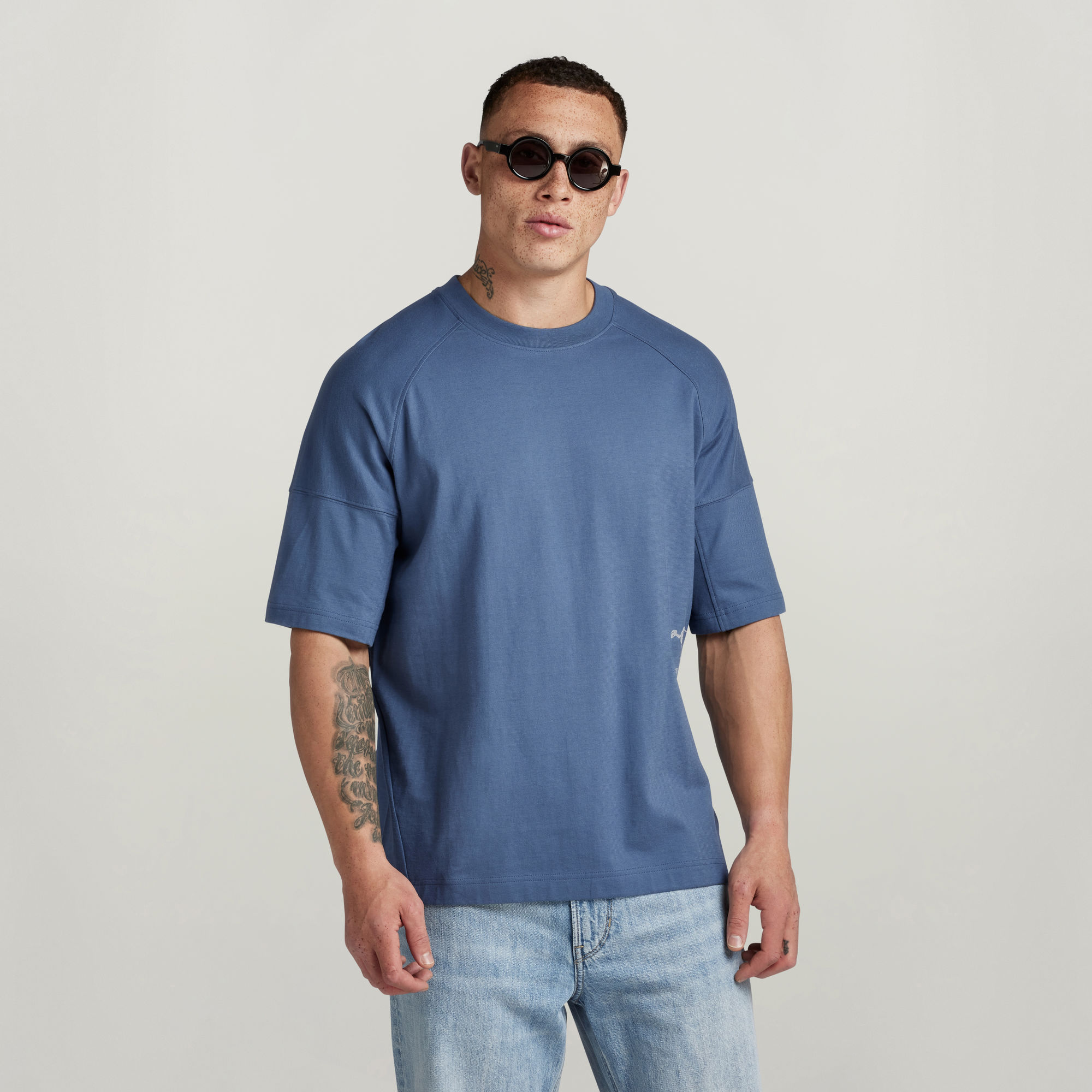 

Motion Boxy T-Shirt - Medium blue - Men