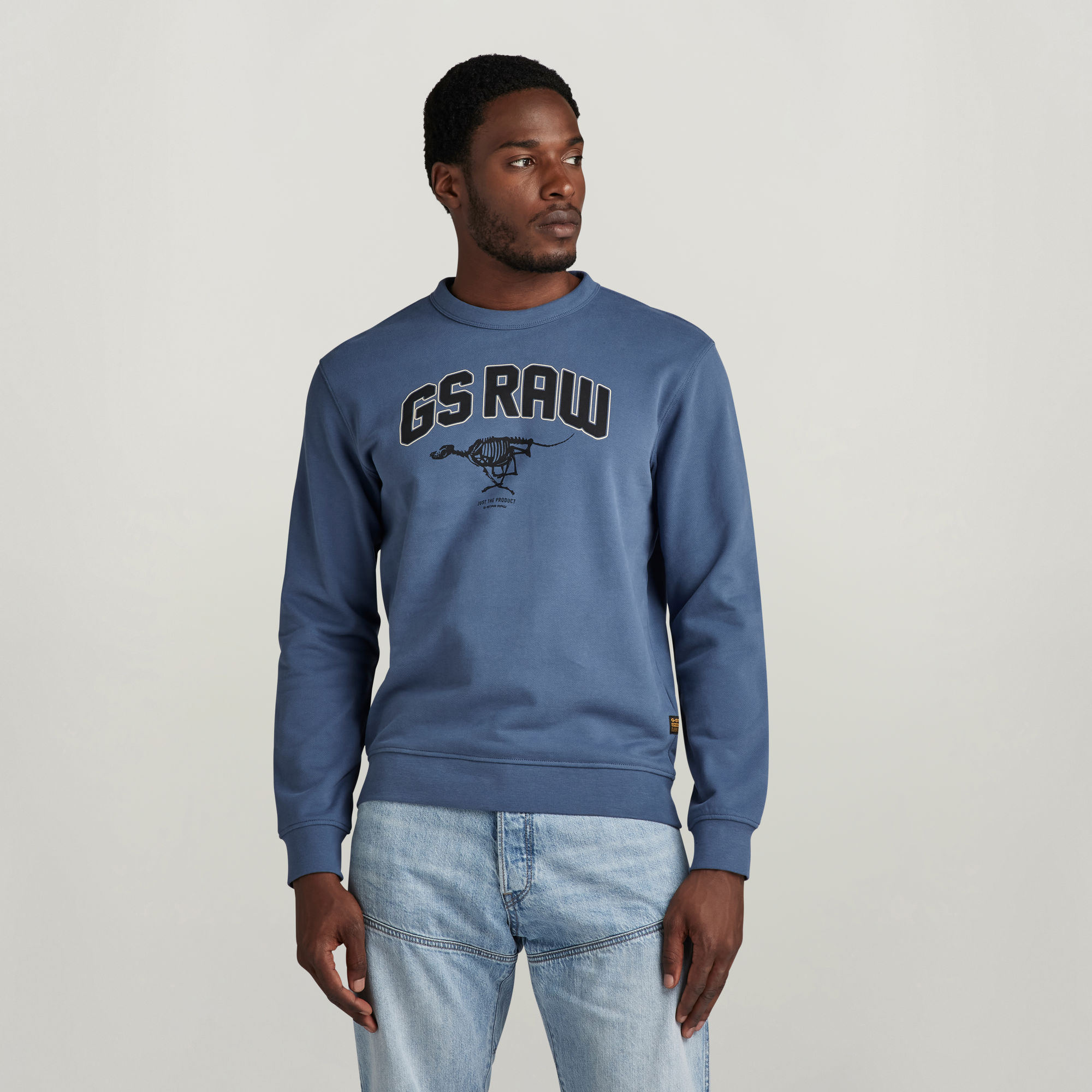 

Skeleton Dog Graphic Sweater - Midden blauw - Heren