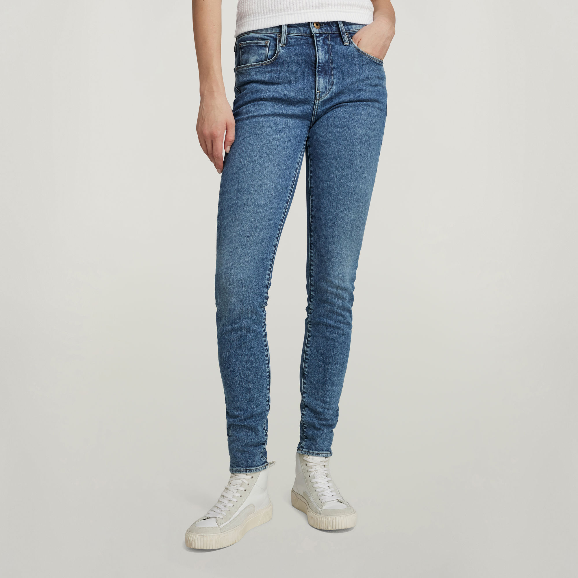 

3301 Skinny Jeans - Midden blauw - Dames